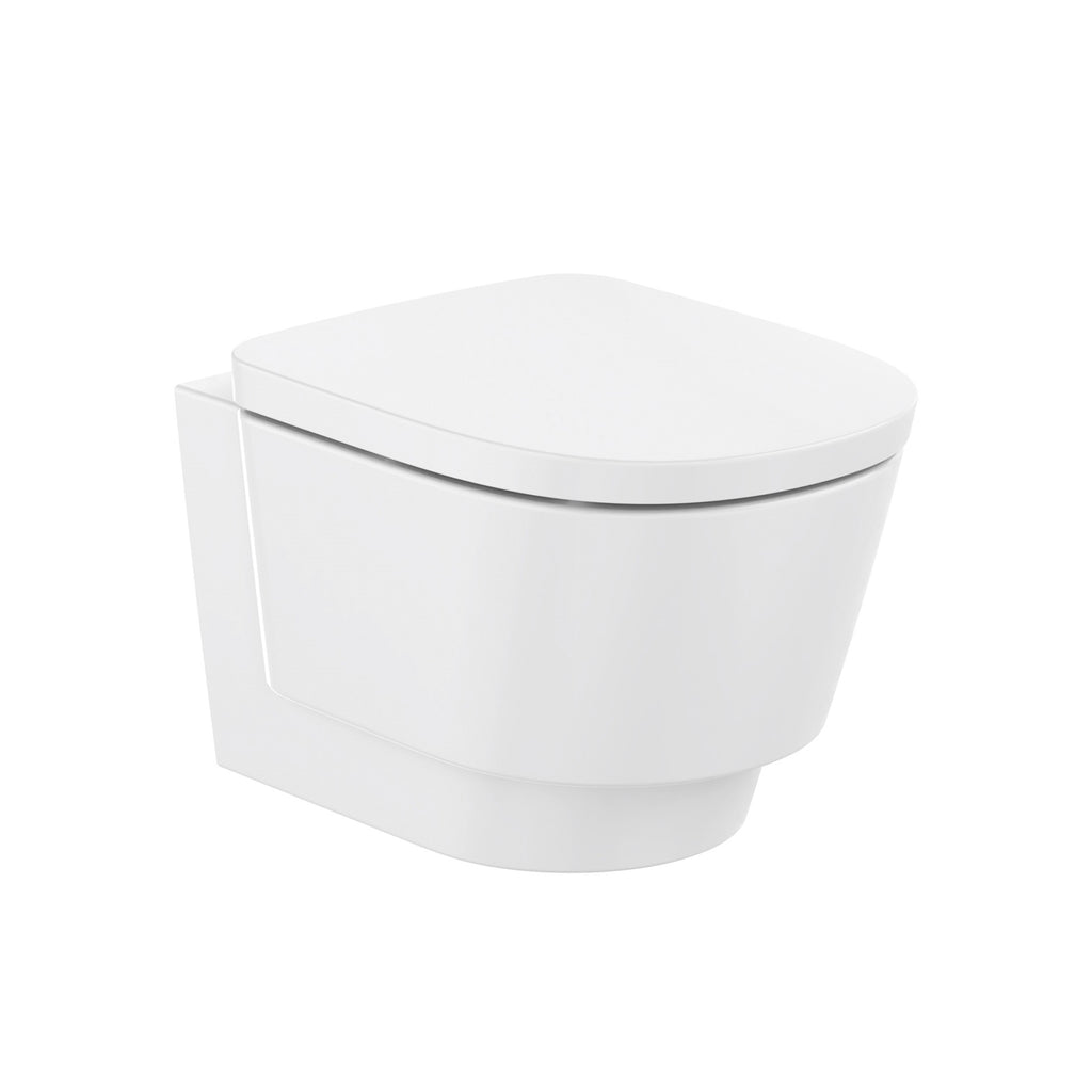 Roca Tura Rimless Wall-hung WC pan 500(W) x 360(D) x 345(H)mm White - Supraglaze