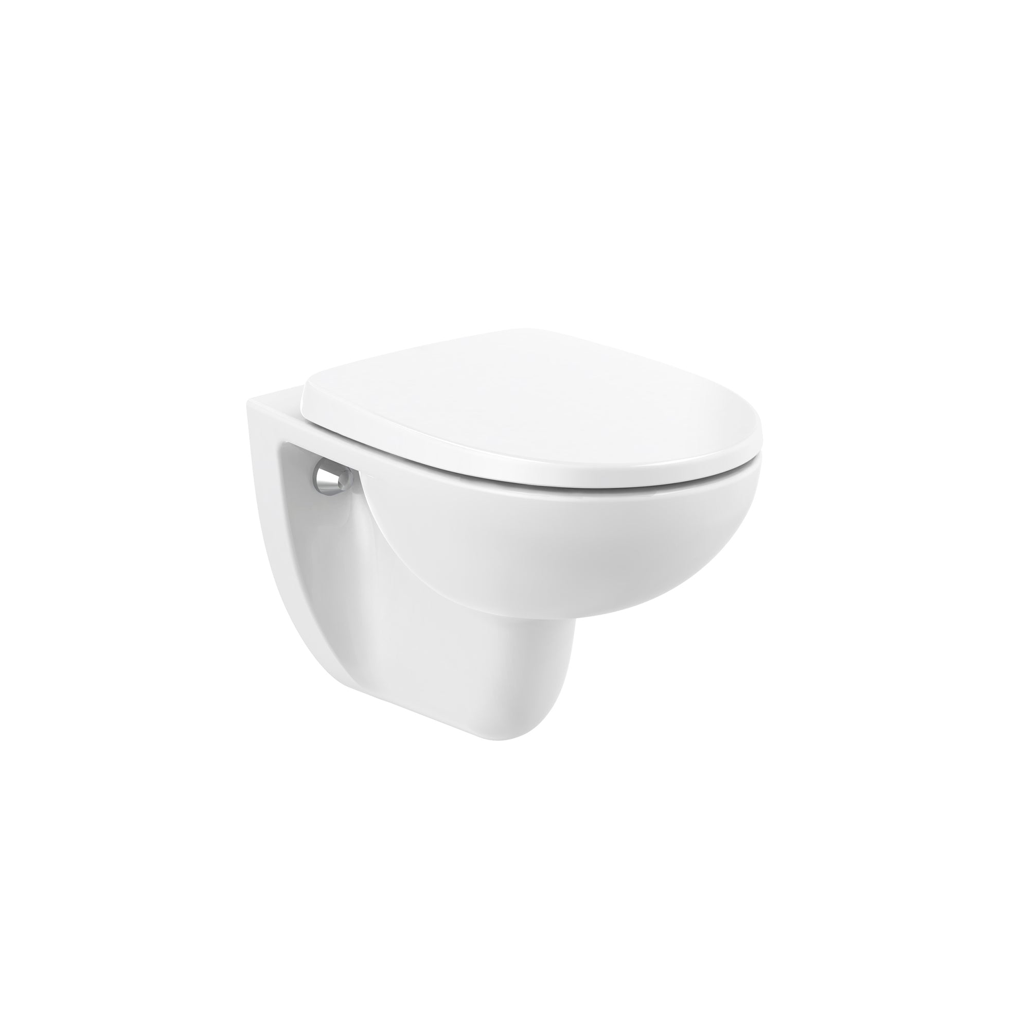 Roca Victoria rimless wall-hung WC pan with floor fixing kit 530(W) x 355(D) x 350(H)mm White