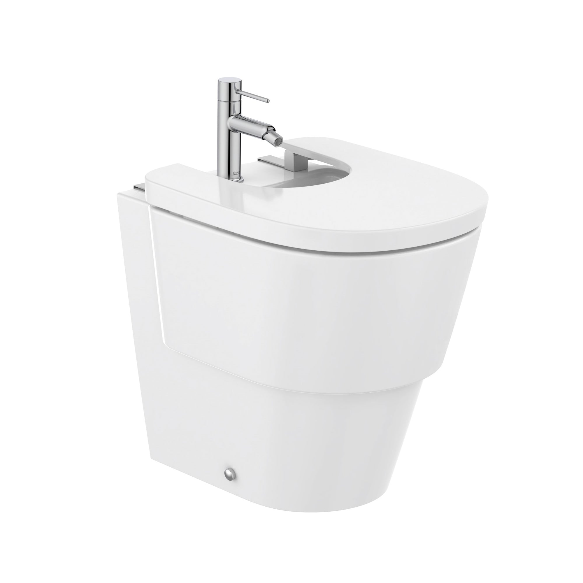 Roca Tura Floorstanding Bidet 535(W) x 370(D) x 420(H)mm White - Supraglaze