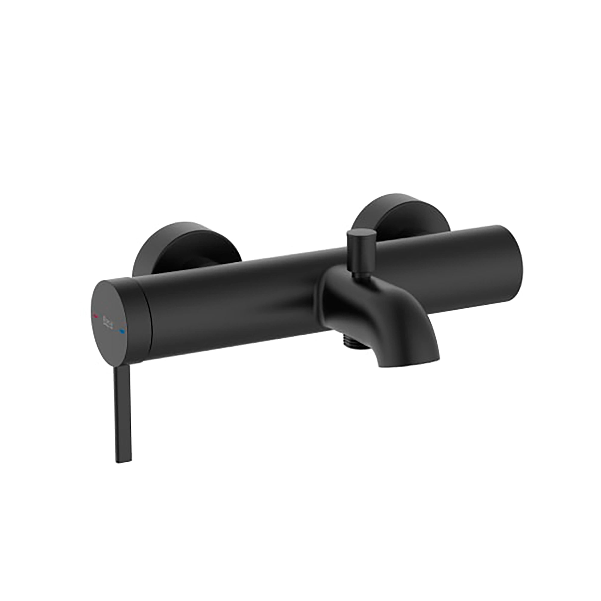Roca Ona Wall Mounted Bath Shower Mixer Matt Black