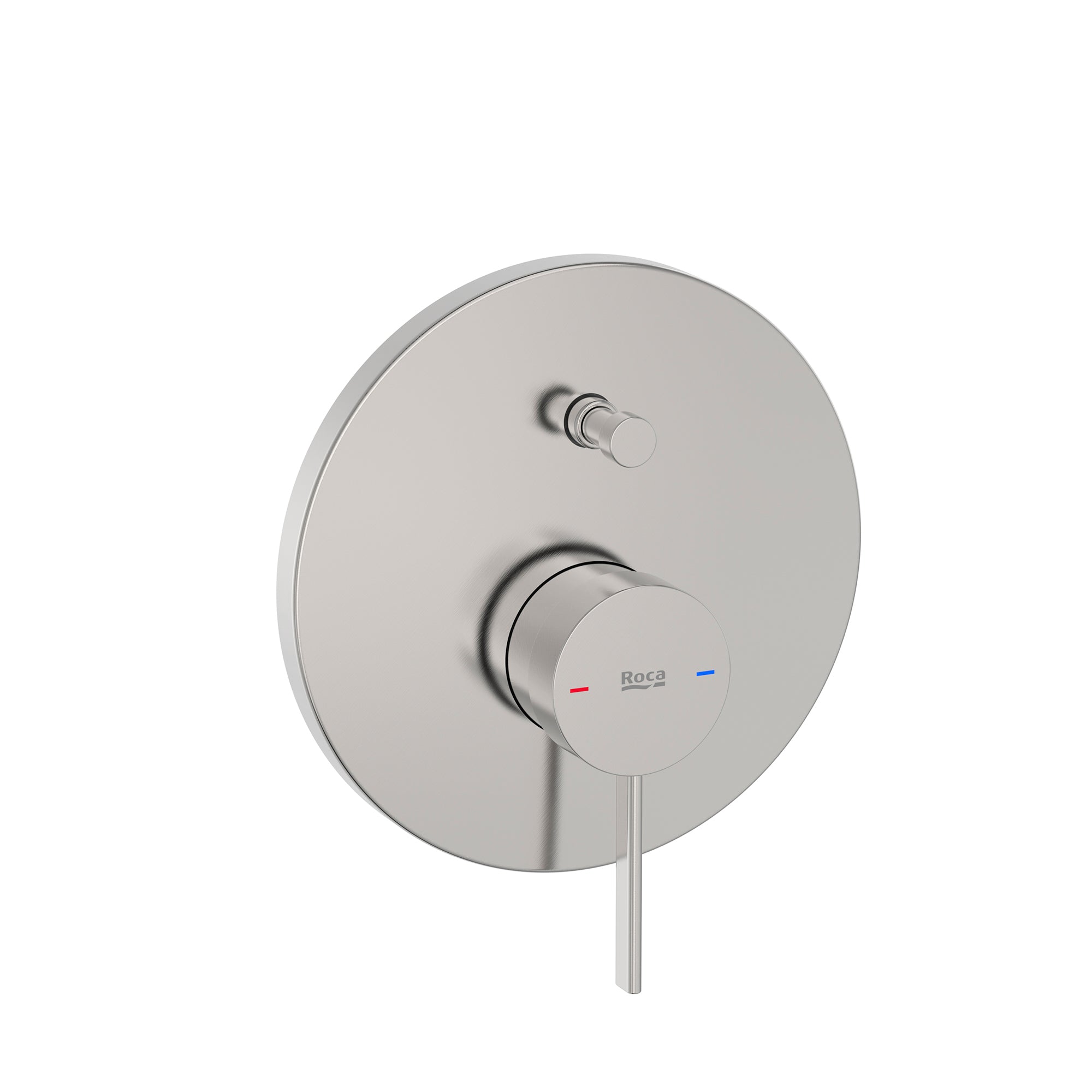 Roca Ona Built-in bath-shower mixer with automatic diverter (2 ways). To be completed with RocaBox A525869403 Stainless Steel