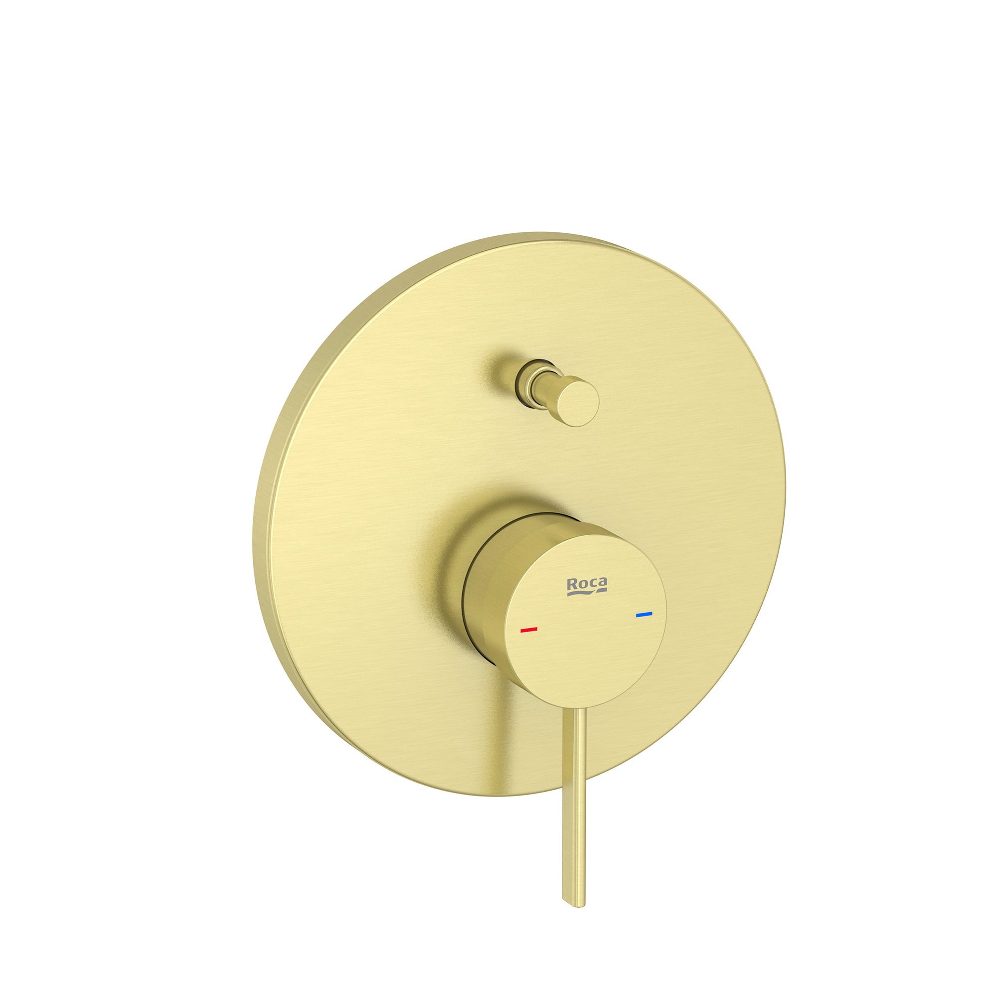 Roca Ona Built-in bath-shower mixer with automatic diverter (2 ways). To be completed with RocaBox A525869403 Brushed Brass