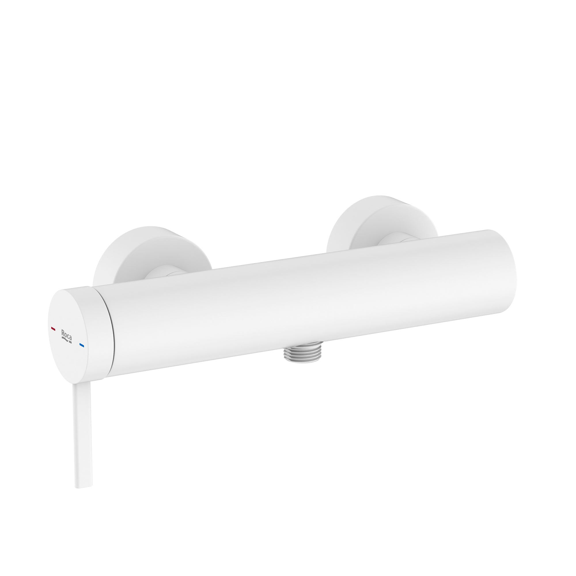 Roca Ona Wall-mounted shower mixer Matt White