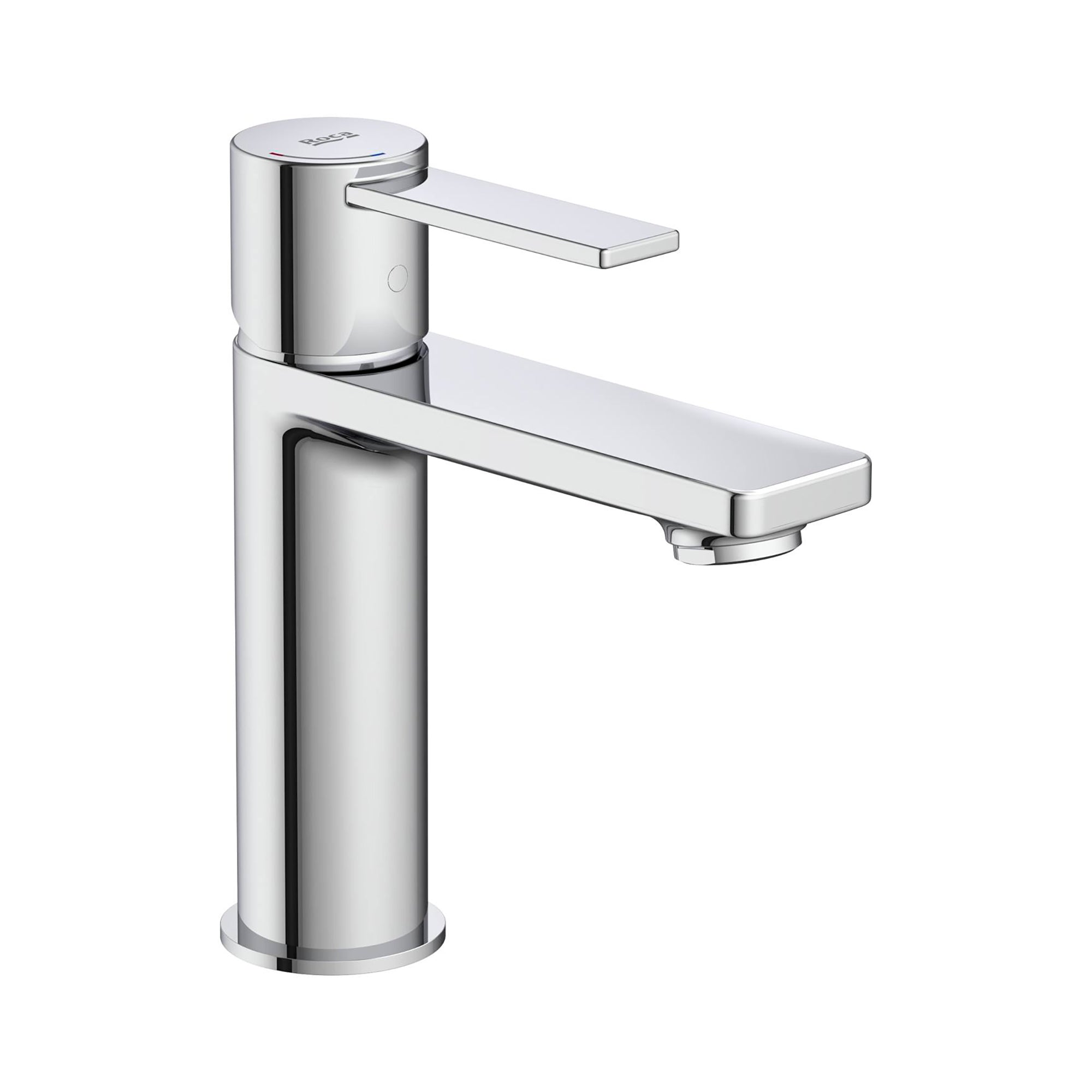 Roca Targa Basin mixer Tap with smooth body Cold Start S-Size Chrome