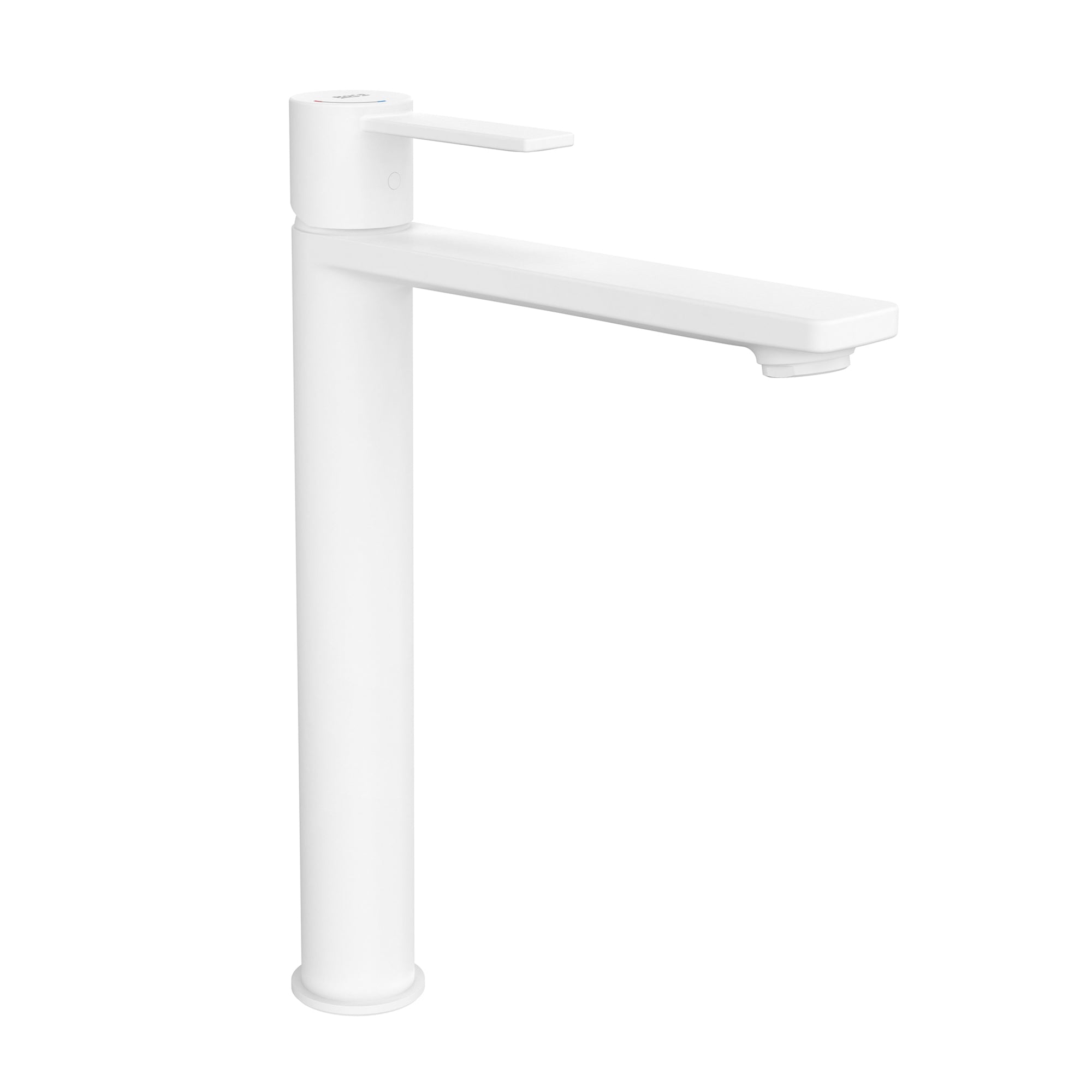 Roca Targa Basin mixer Tap with smooth body Cold Start XL-Size Matt White