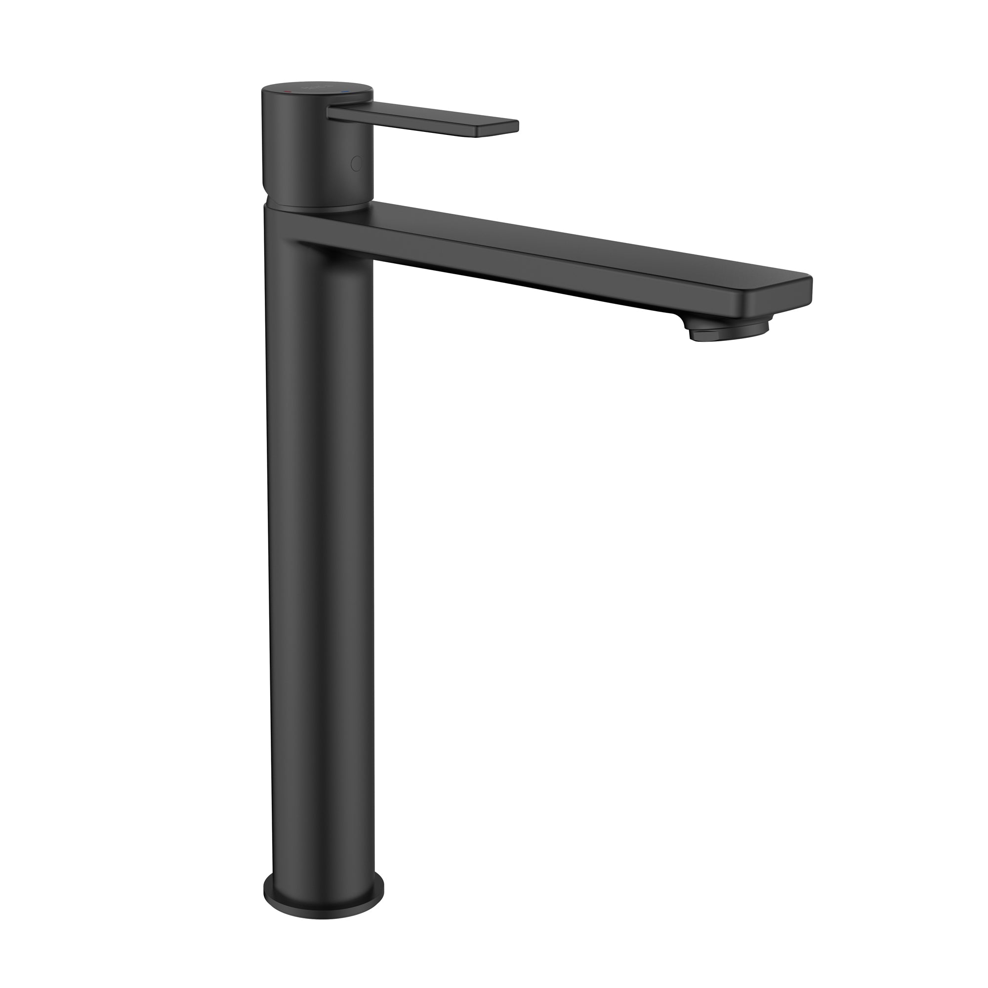 Roca Targa Basin mixer Tap with smooth body Cold Start XL-Size Matt Black