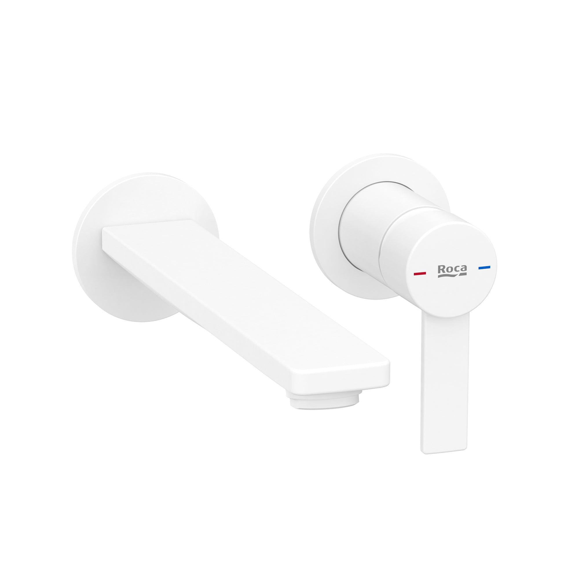 Roca Targa Built-in basin mixer Tap Matt White. Universal built-in body required A5E3503..0. Pop-up waste not included.