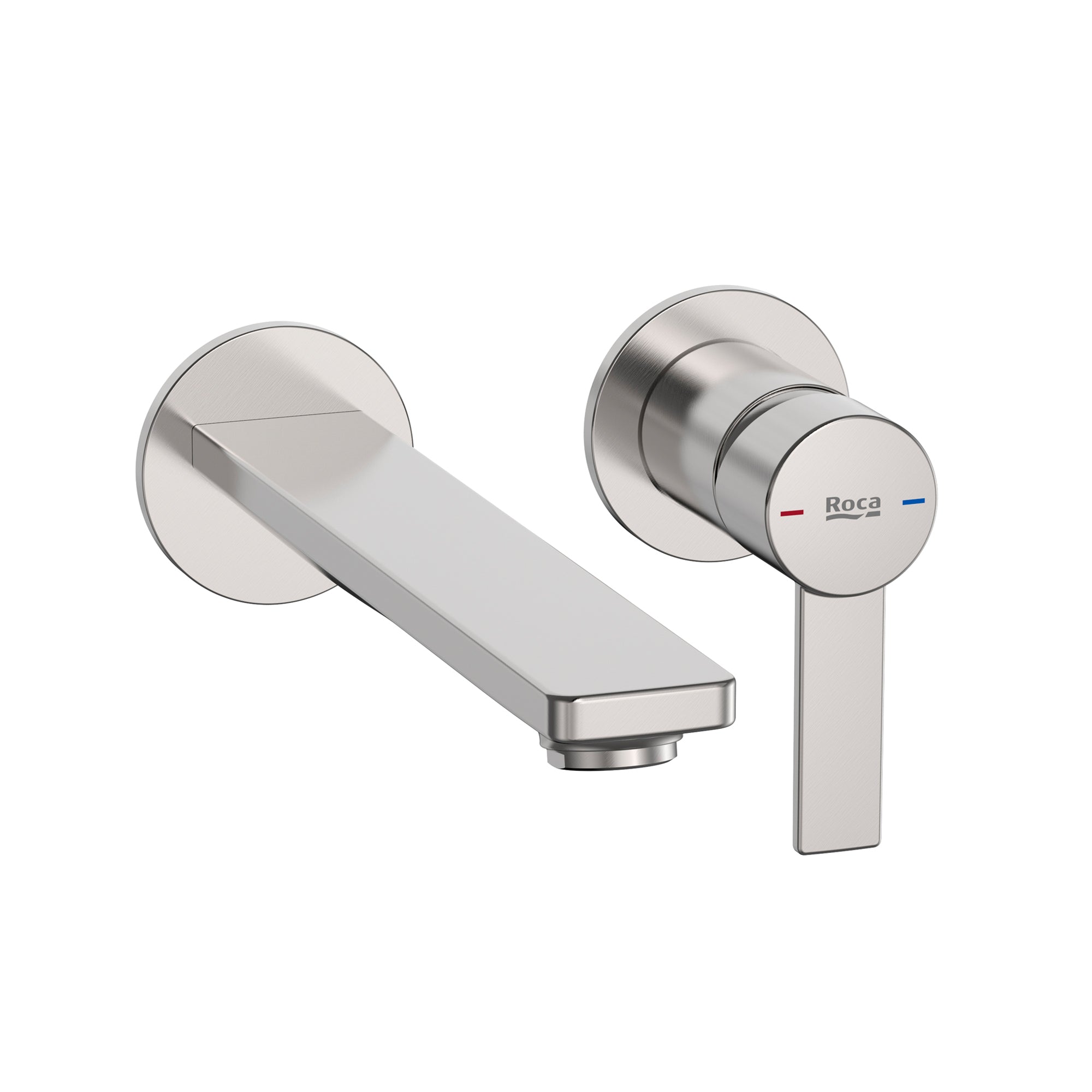 Roca Targa Built-in basin mixer Tap Stainless Steel. Universal built-in body required A5E3503..0. Pop-up waste not included.