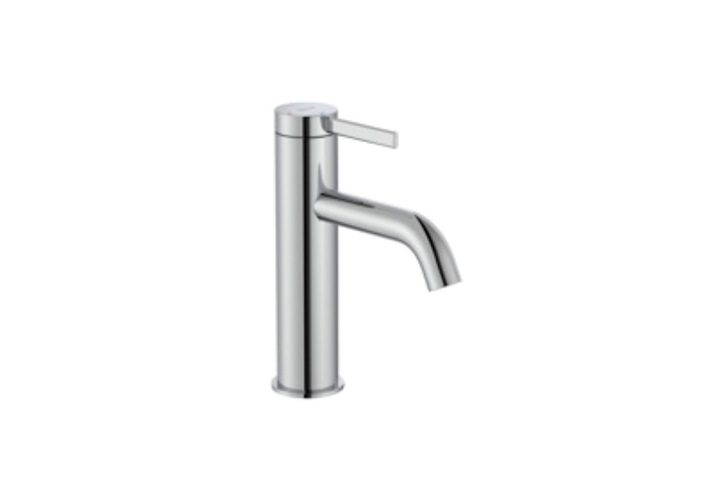 Roca ONA Smooth Body Basin Mixer Tap & Click Clack Waste Cold Start Chrome