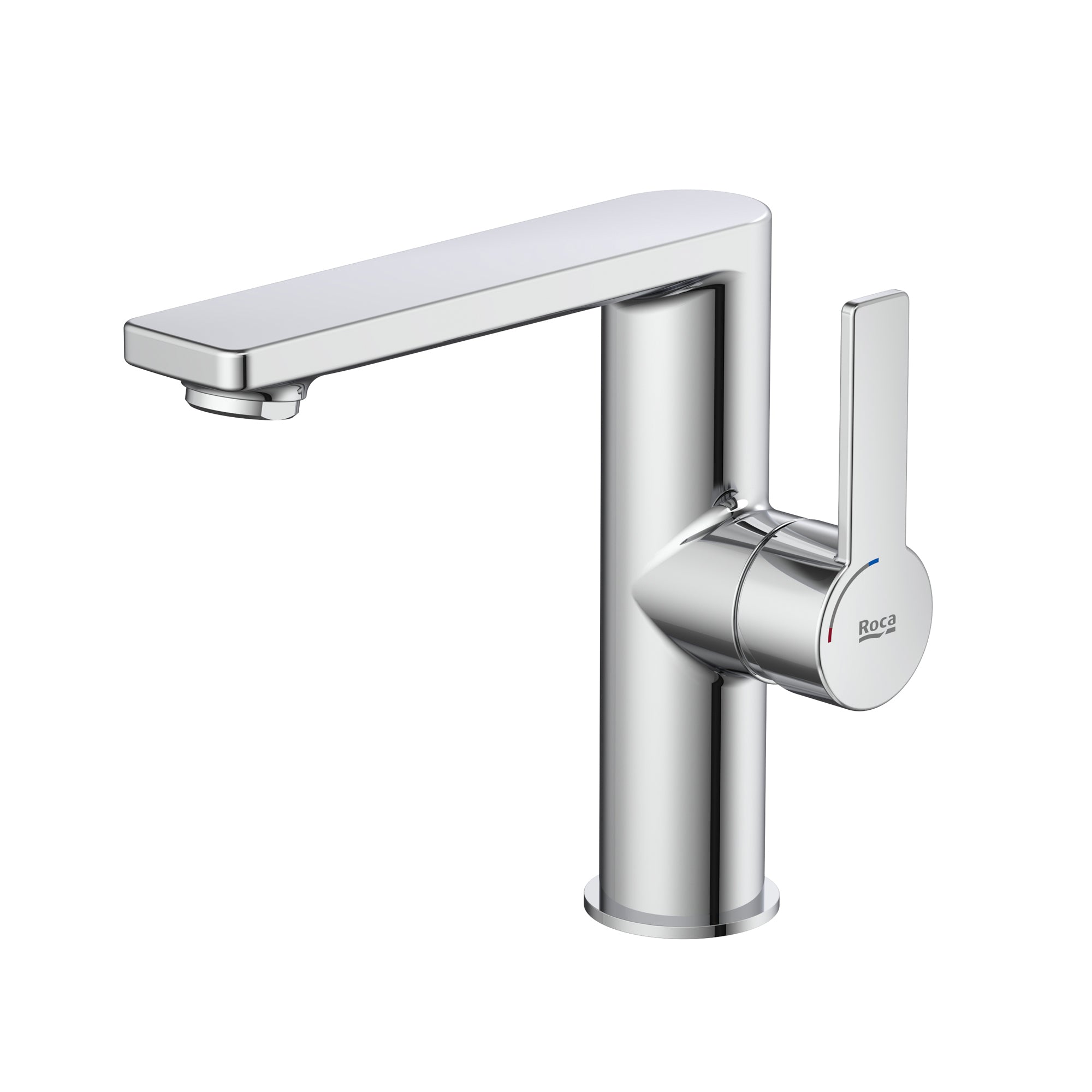 Roca Targa Basin mixer Tap with smooth body Cold Start L-Size Chrome
