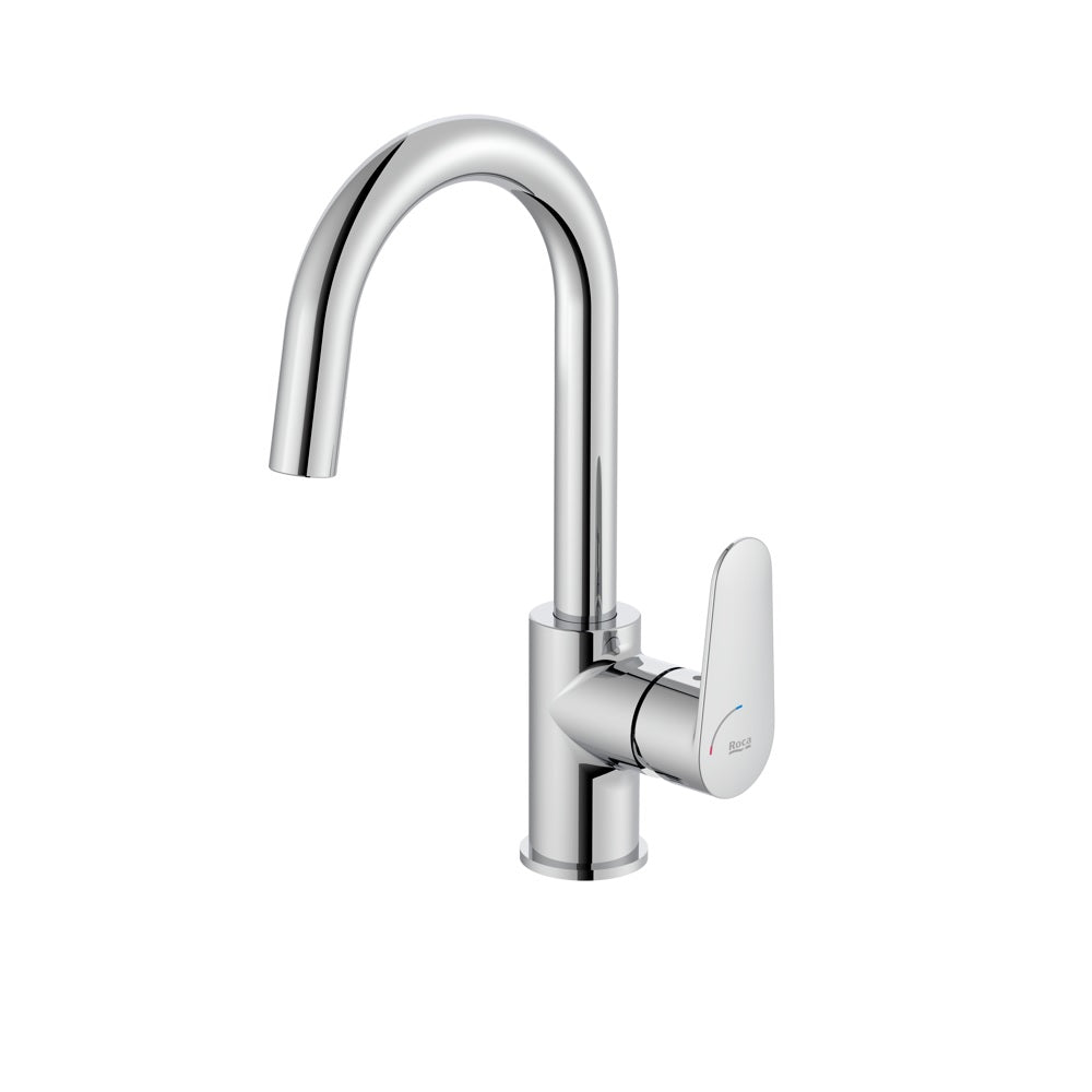 Roca Victoria Plus Basin Mixer With Lateral Handle And Pop-Up Waste