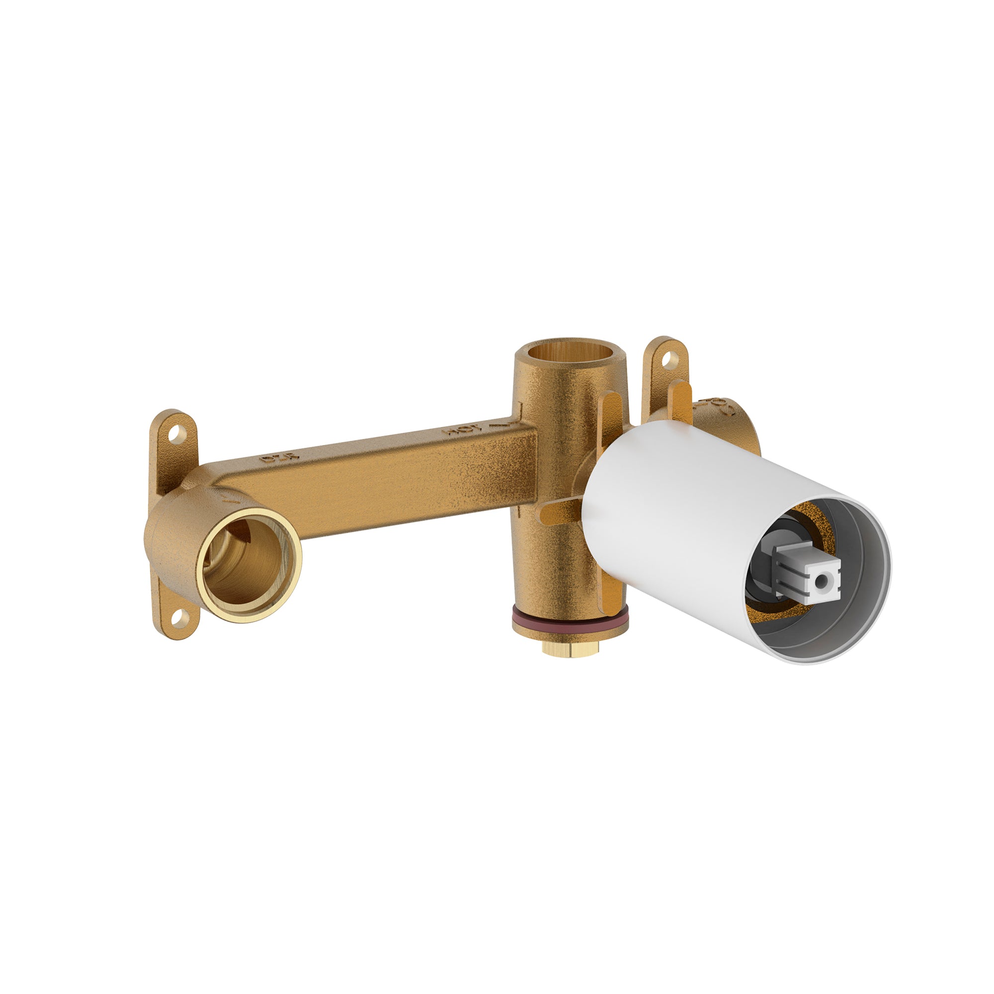 Roca Ona Built-in body for basin mixer  Matt White