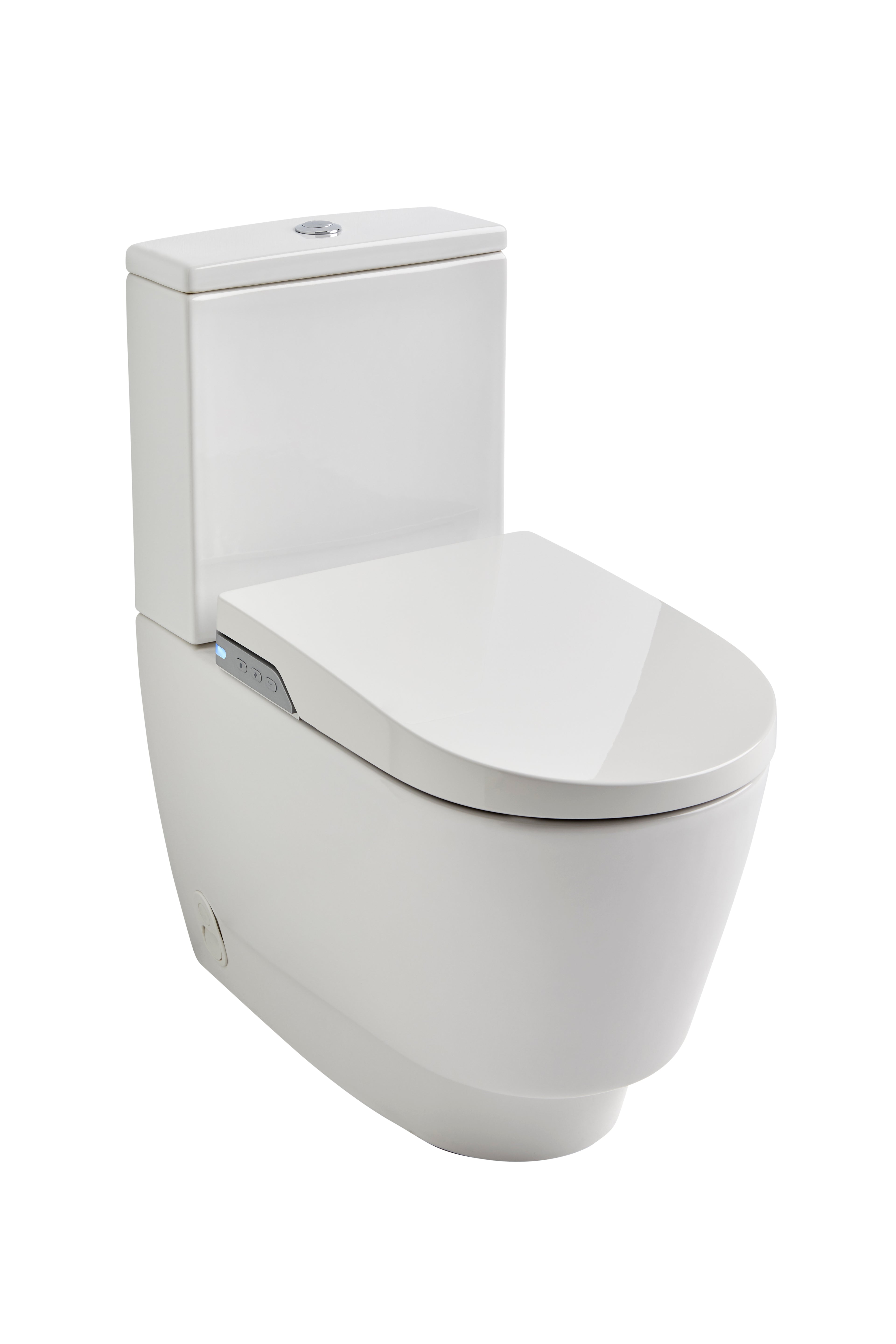 Roca In-Wash Nova Round Rimless Close-Coupled Floorstanding Smart Toilet. Includes Cover And Seat White
