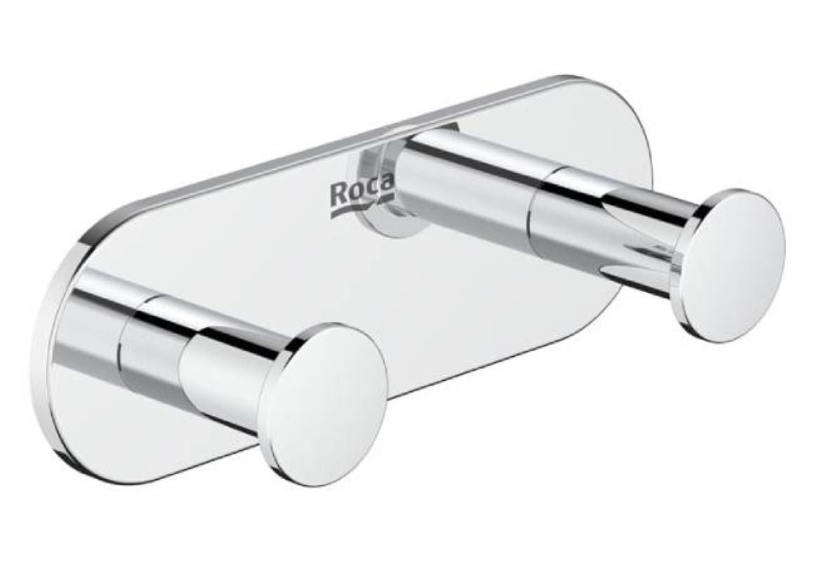 Roca Hotels Double Robe Hook Chrome