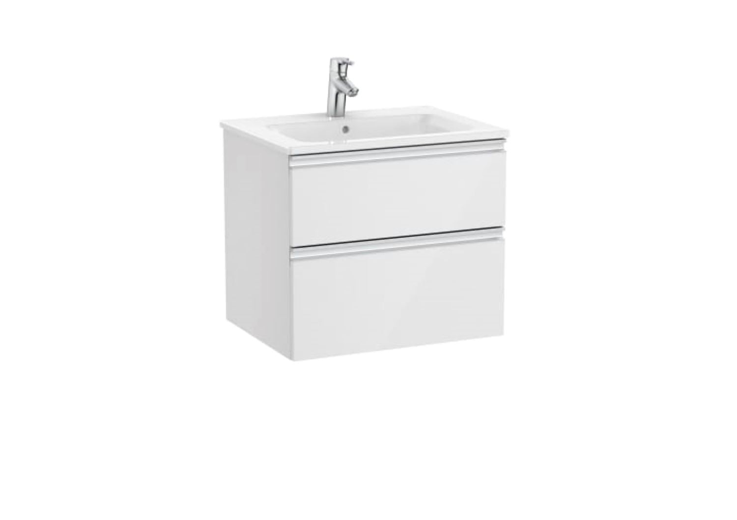 Roca Unik The Gap 2Drawer Vanity unit 600mm GLWH