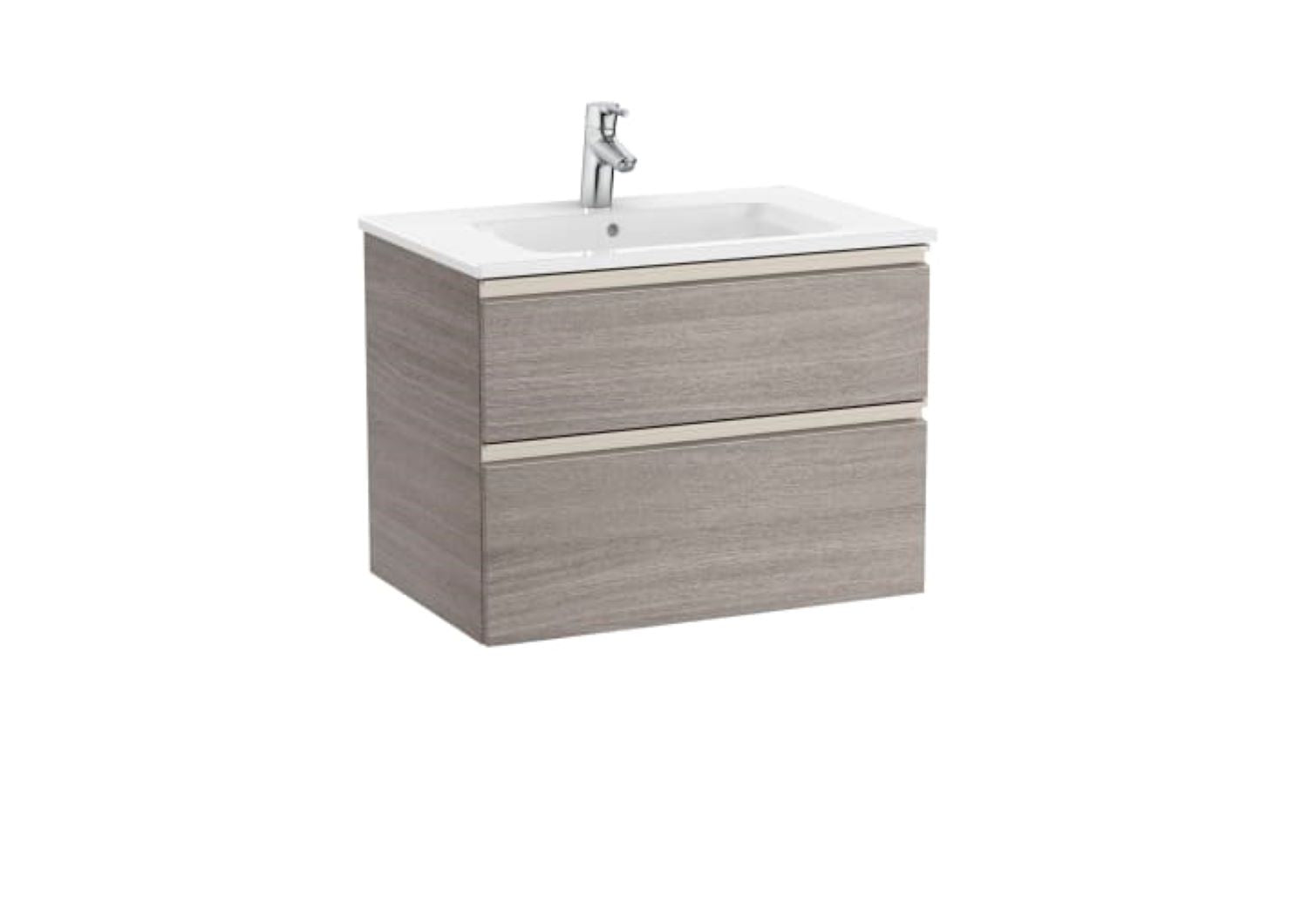 Roca Unik The Gap 2 Drawer Vanity unit 700mm City Oak