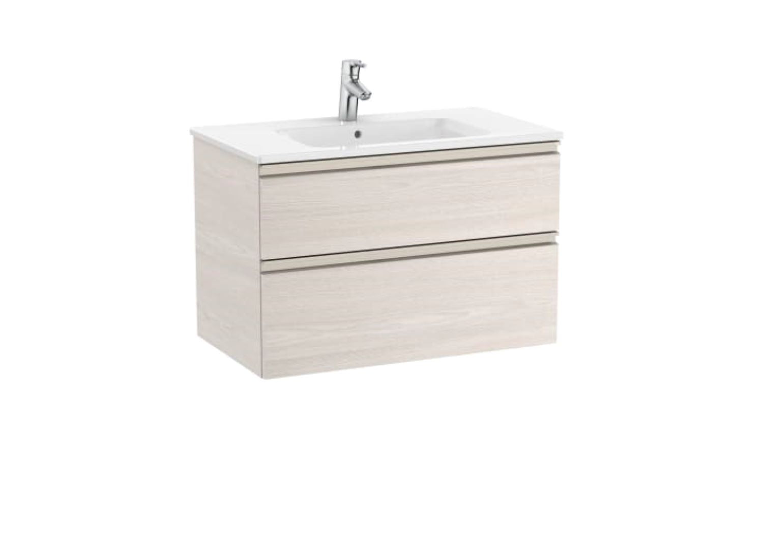 Roca Unik The Gap 2 Drawer Vanity unit 800mm City Oak