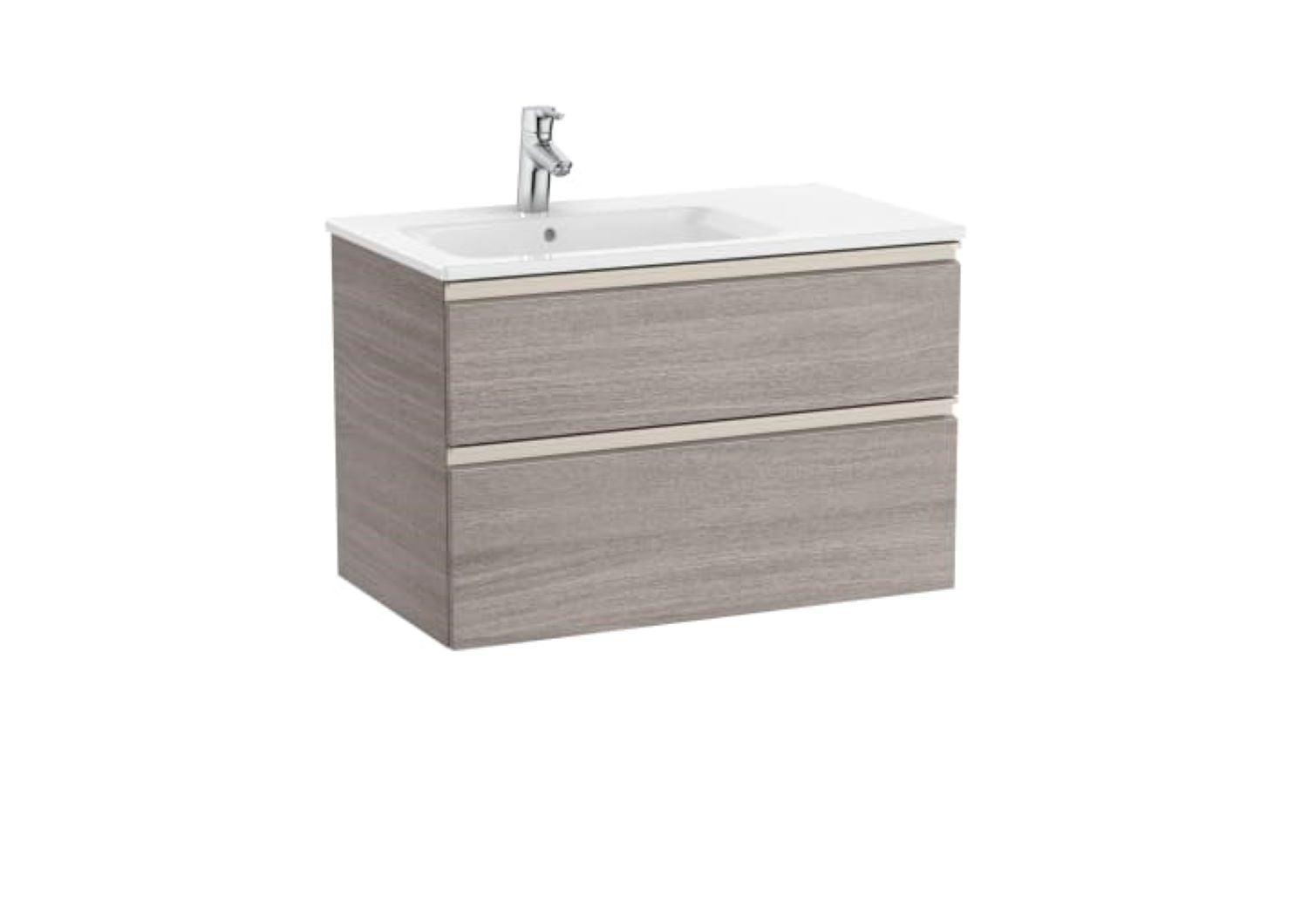 Roca Unik The Gap 2Drawer Vanity unit LH 800mm CITY