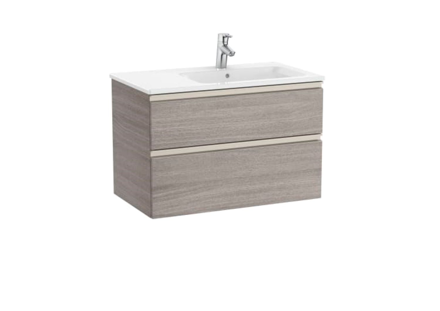 Roca Unik The Gap 2Drawer Vanity unit RH 800mm CITY