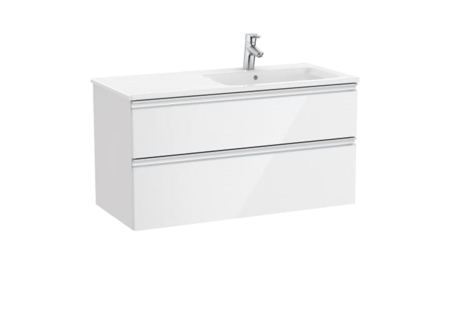 Roca Unik The Gap 2Drawer Right Hand 1000Mm Glwh