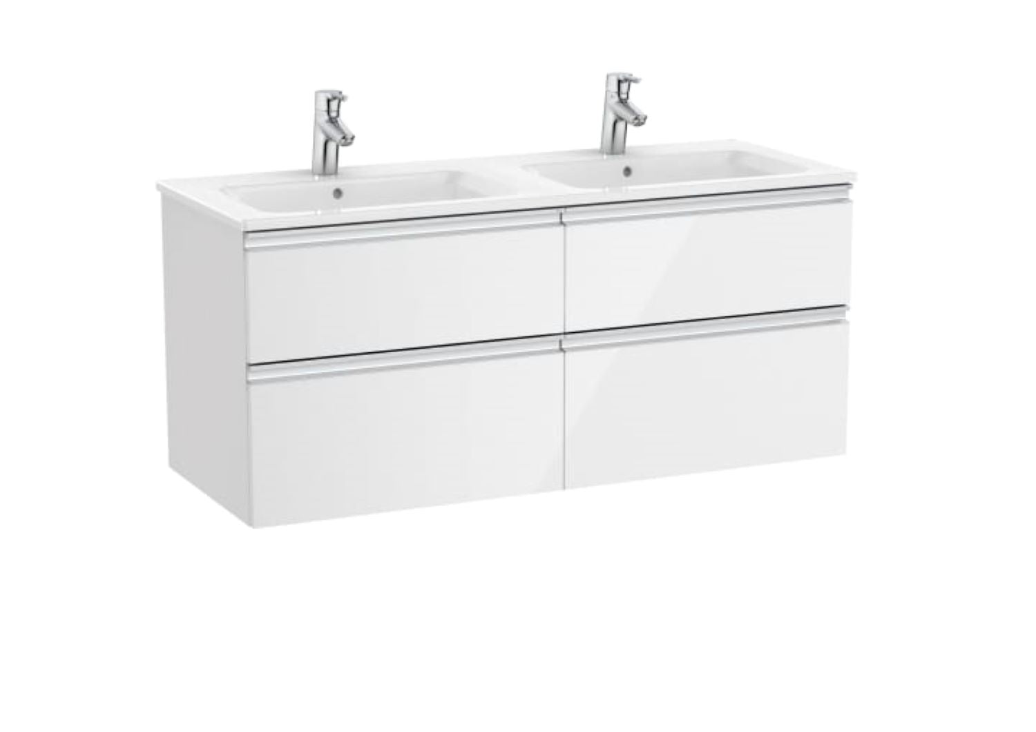 Roca Unik The Gap 2Drawer Vanity unit 1200mm GLWH