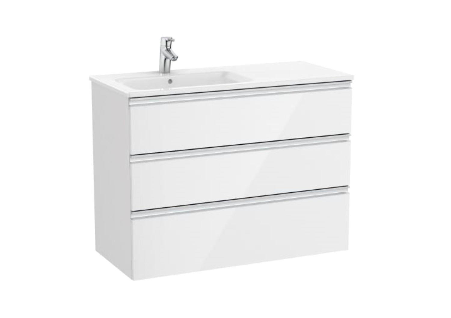 Roca Unik The Gap 3Drawer Left Hand 1000Mm Glwh