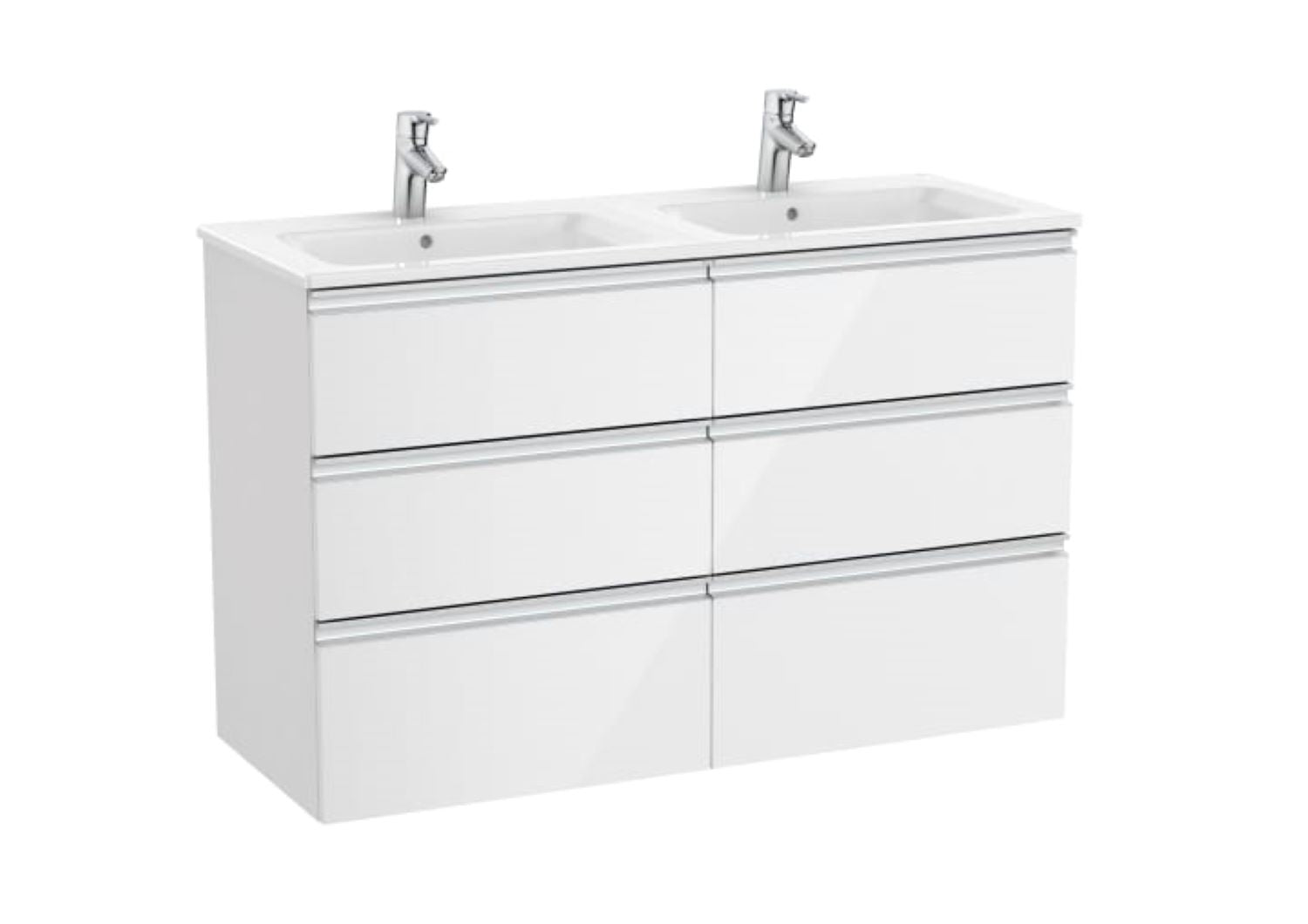 Roca Unik The Gap Vanity Unit 3Drawer 1200Mm Glwh