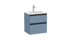 Roca Unik The Gap Compact 2 Drawer Unit 500mm Matt Blue