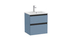 Roca Unik The Gap Compact 2 Drawer Unit 500mm Matt Blue