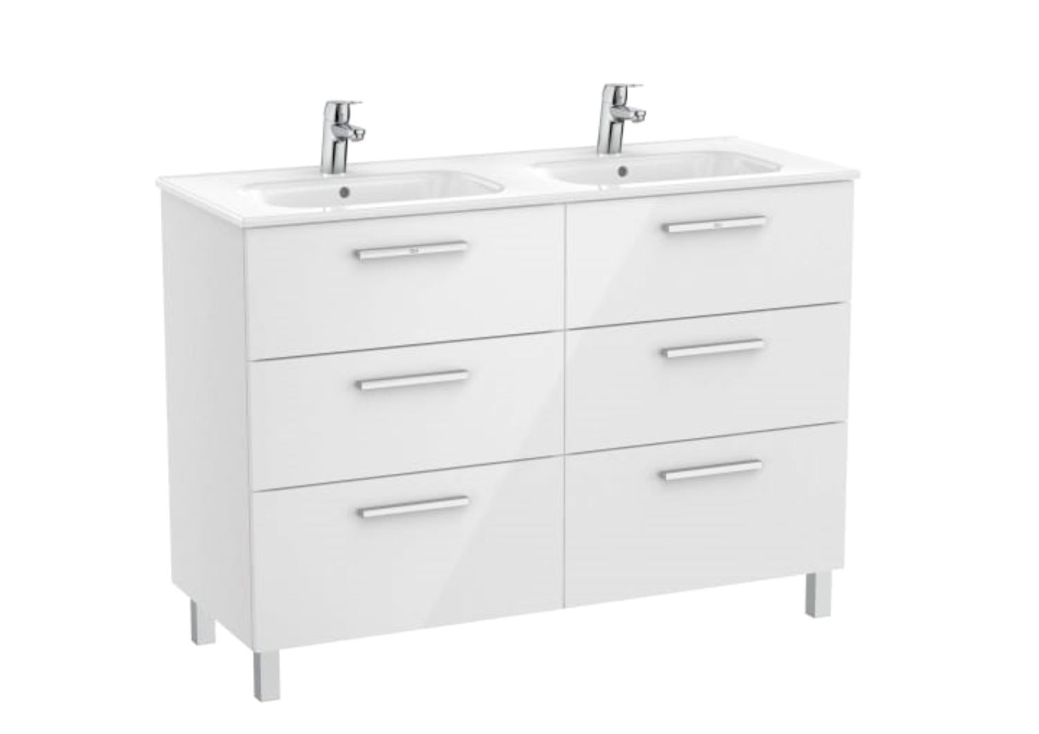 Roca Unik Victoria Basin Unit 3Drawer 1200mm GLWH
