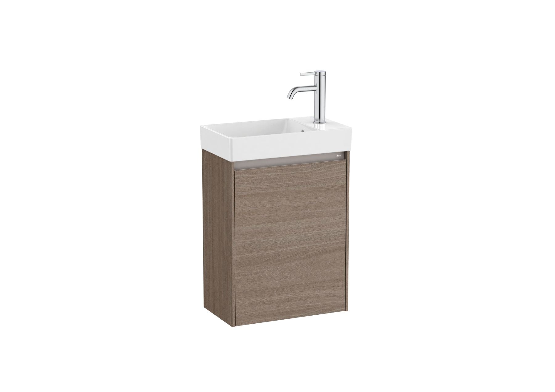 Roca Ona Unih 1 Door Vanity Unit 450mm Dark Elm