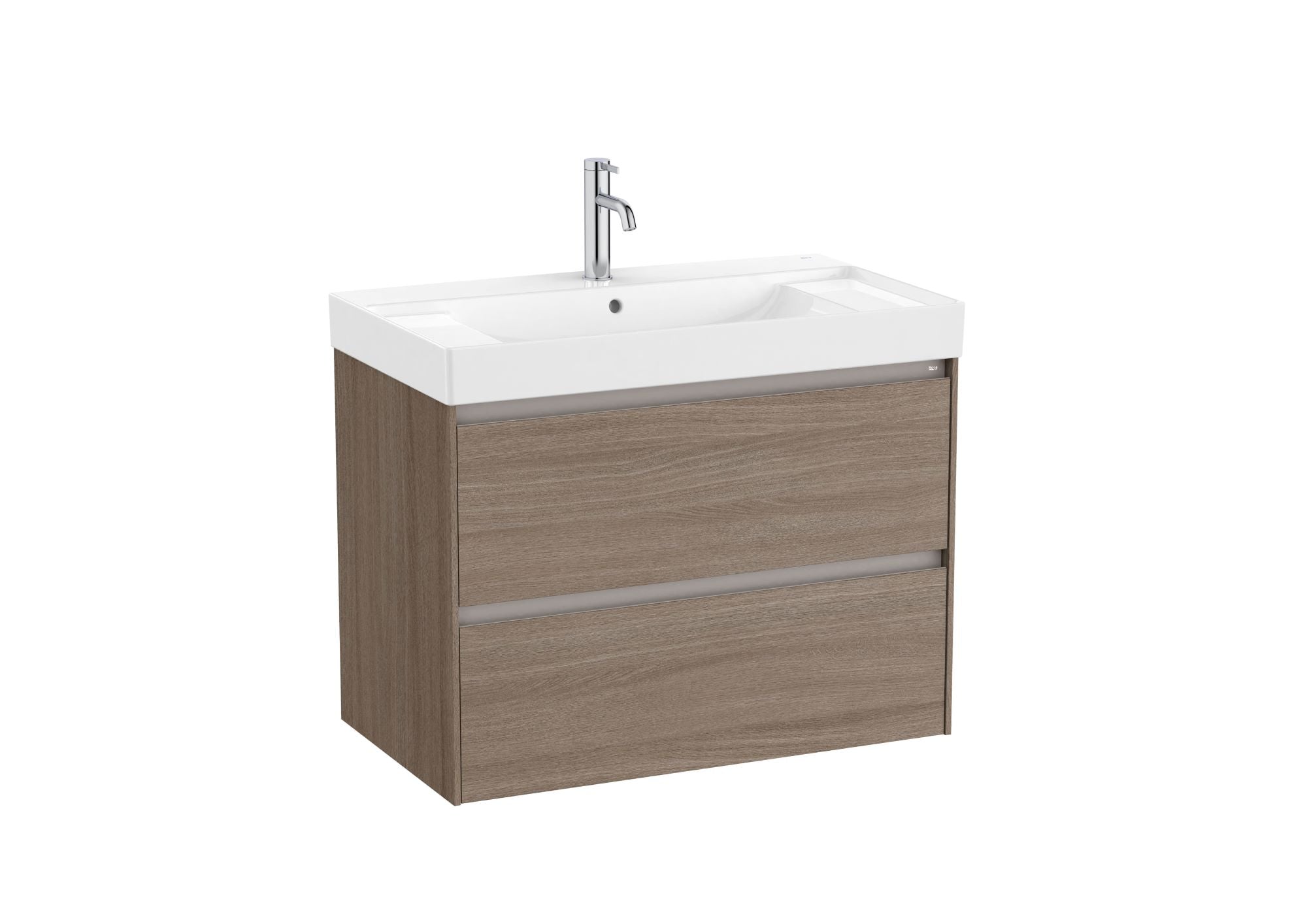 Roca Ona Unik 2 Drawer 800mm Dark Elm