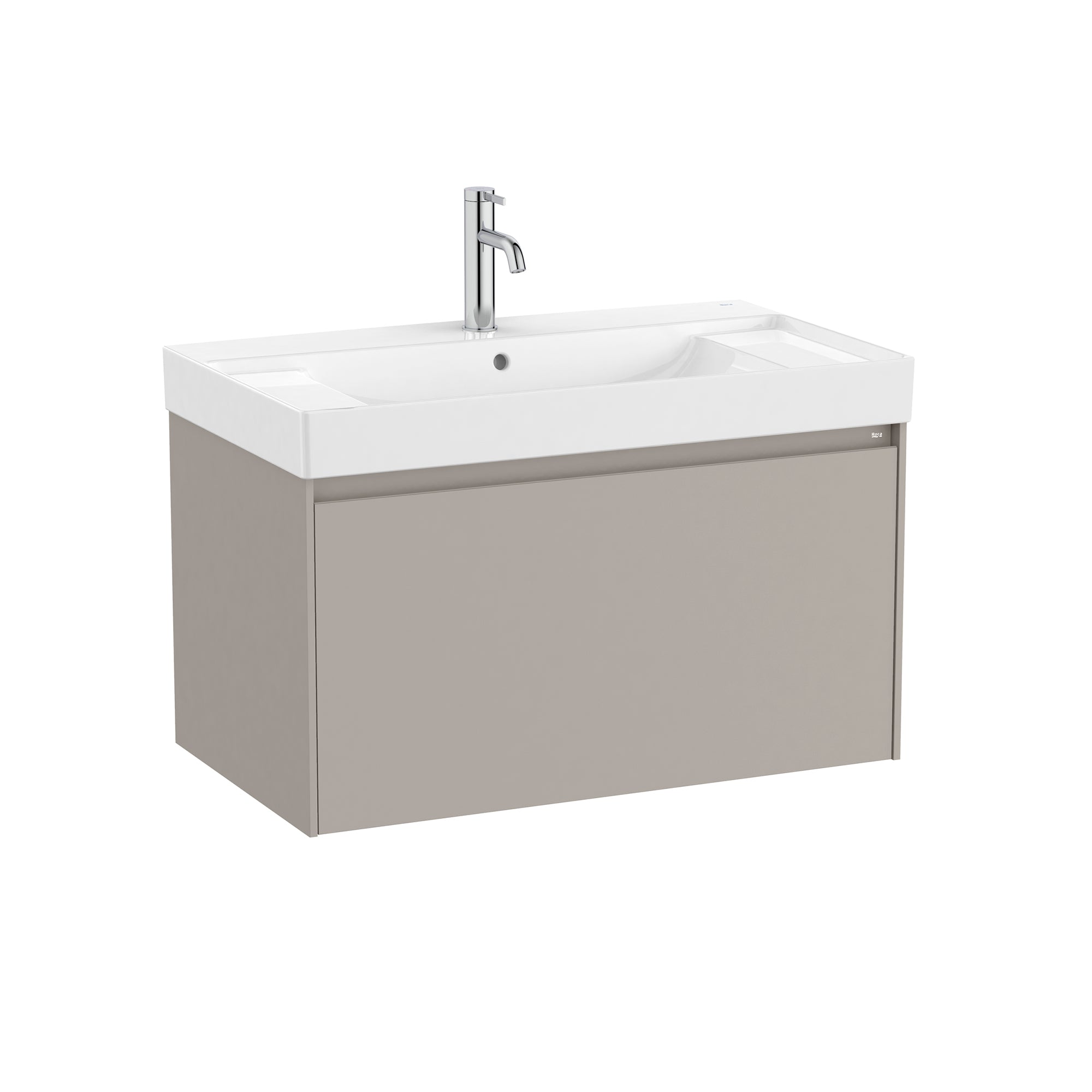 Roca Ona Vanity Unit with 1 Drawer 785(W) x 450(D) x 425(H)mm Matt Grey