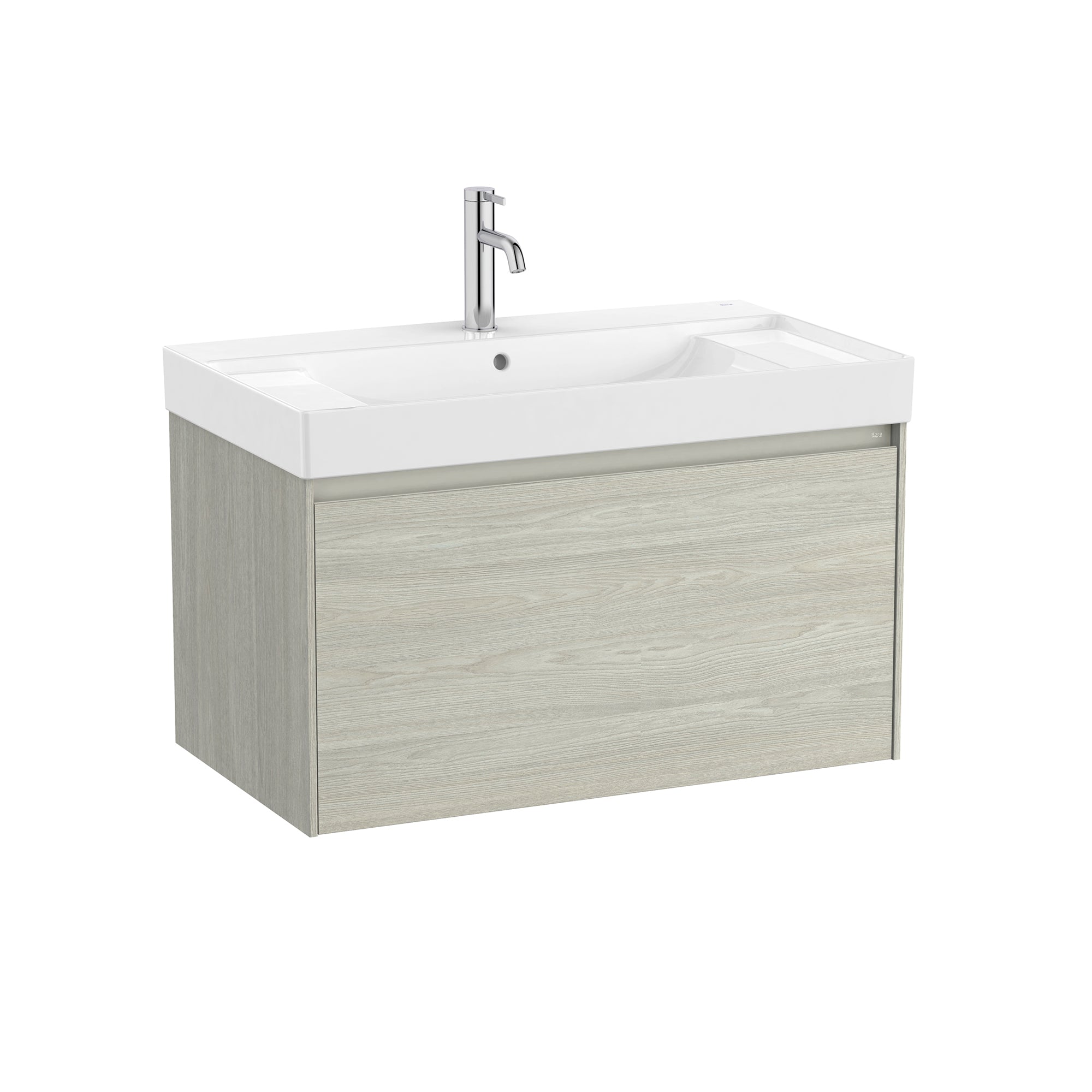 Roca Ona Vanity Unit with 1 Drawer 785(W) x 450(D) x 425(H)mm White Oak