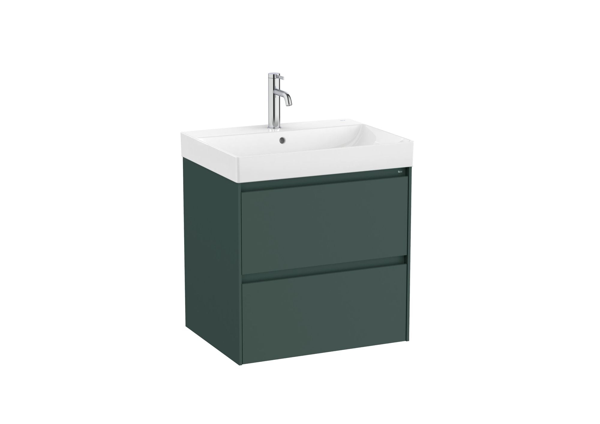 Roca Ona Vanity Unit  600mm  Dark Elm  2 Drawers