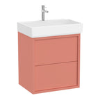 Roca Tura Vanity Unit with 2 Drawers 553(W) x 407(D) x 600(H)mm Light Terracotta