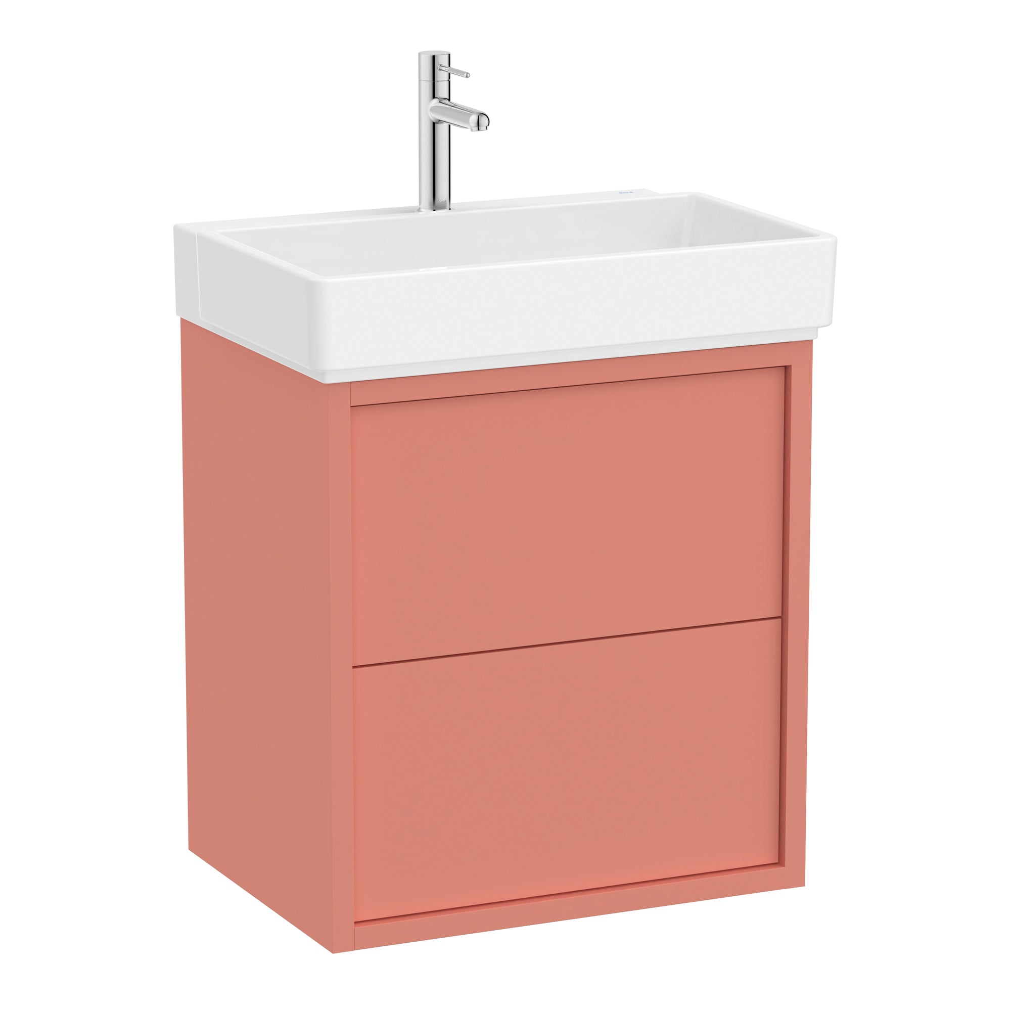Roca Tura Vanity Unit with 2 Drawers 553(W) x 407(D) x 600(H)mm Light Terracotta