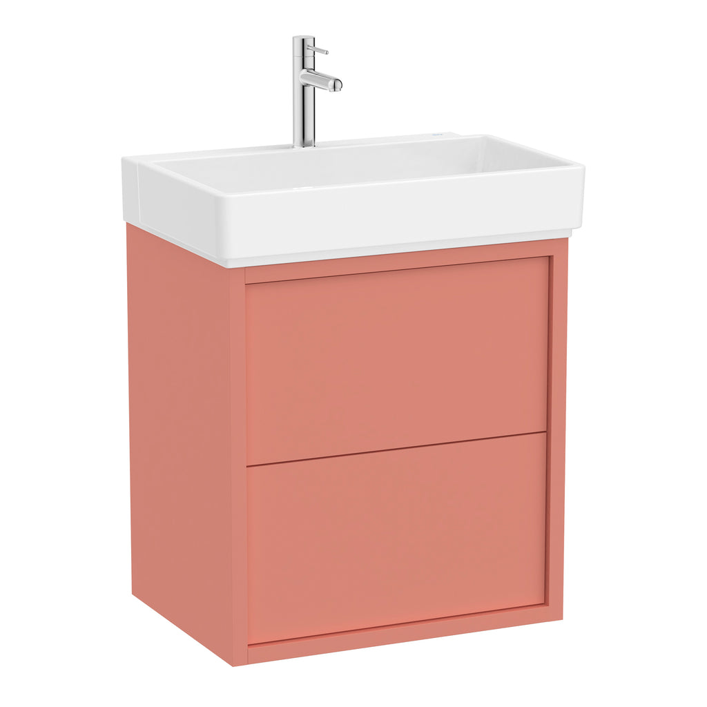 Roca Tura Vanity Unit with 2 Drawers 553(W) x 407(D) x 600(H)mm Light Terracotta