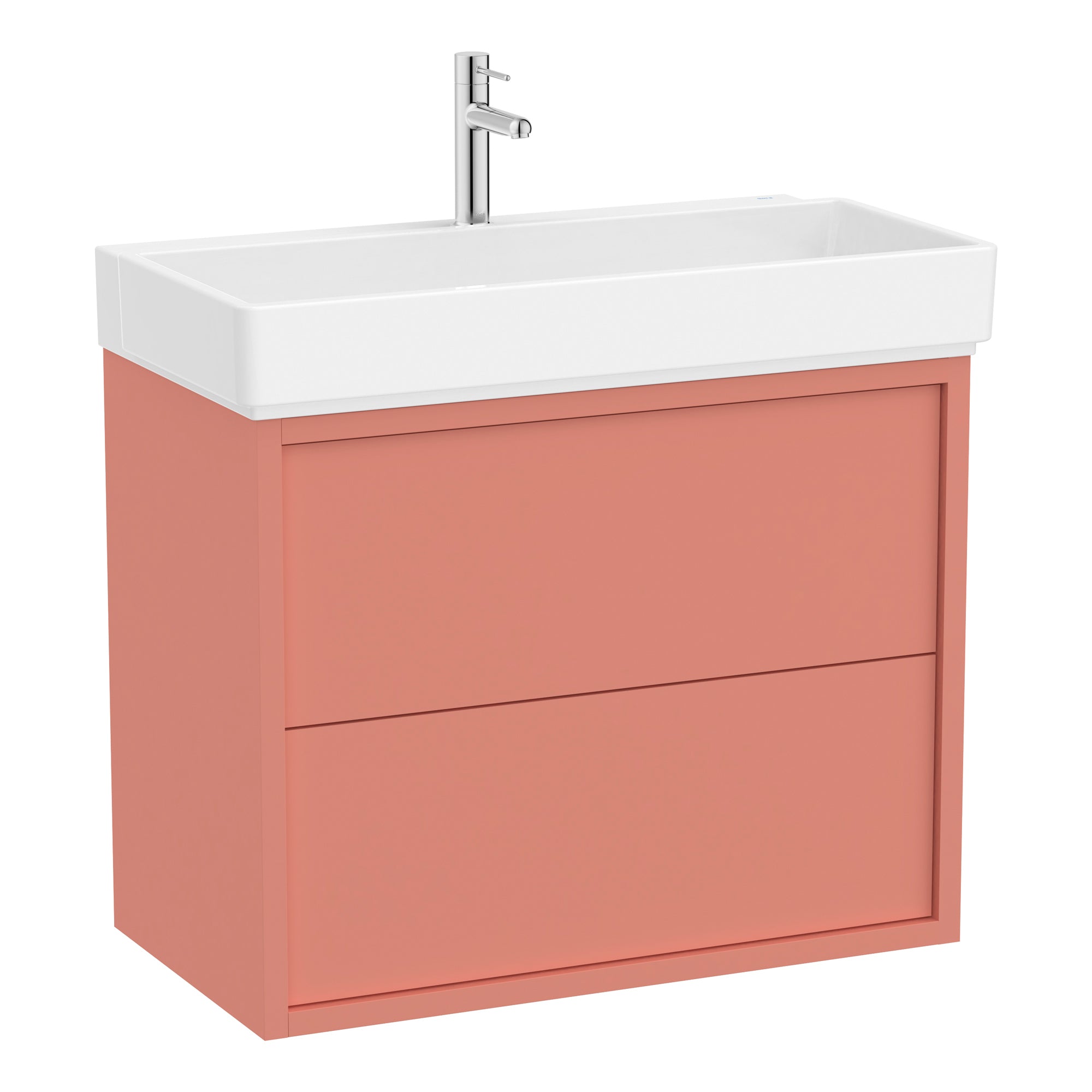 Roca Tura Vanity Unit with 2 Drawers 753(W) x 407(D) x 600(H)mm Light Terracotta