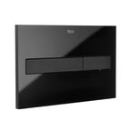 Roca Duplo One Pl7 Dual Flush Glass Black