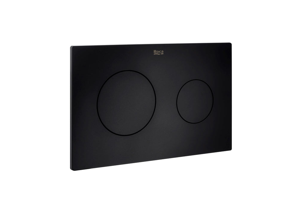 Roca Duplo One PL10 Dual flush plate for concealed cistern Matt Black