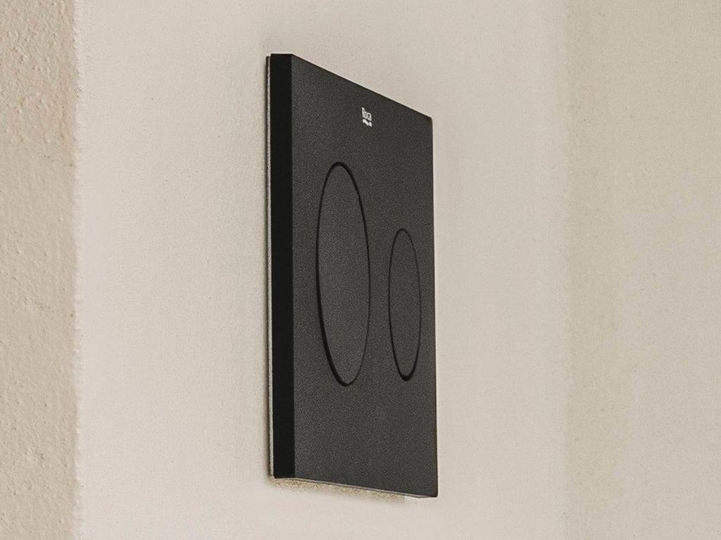 Roca Duplo One PL10 Dual flush plate for concealed cistern Matt Black