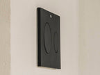 Roca Duplo One PL10 Dual flush plate for concealed cistern Matt Black
