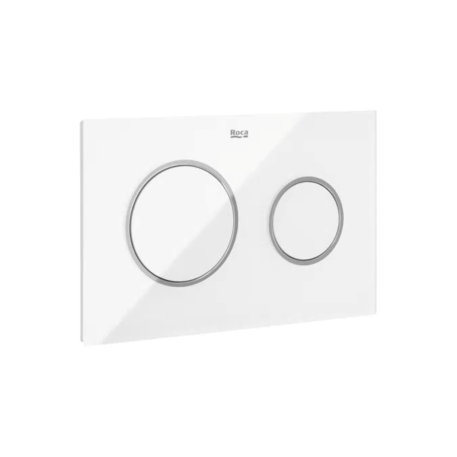 Roca Duplo One Pl10 Df Glass White Sil Edge
