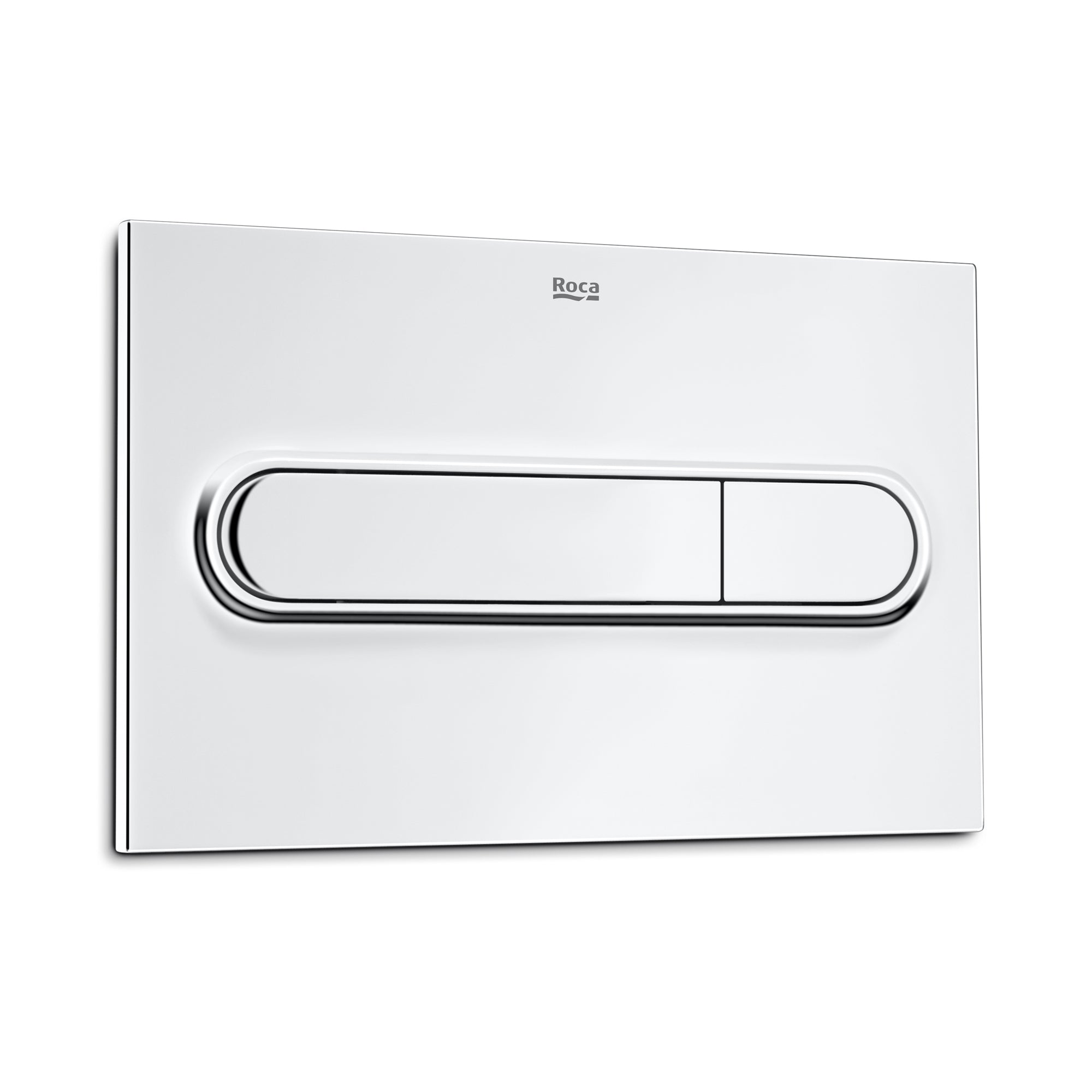 Roca Duplo One PL1 Dual Flush Operating Flush Plate for Concealed Cistern Chrome