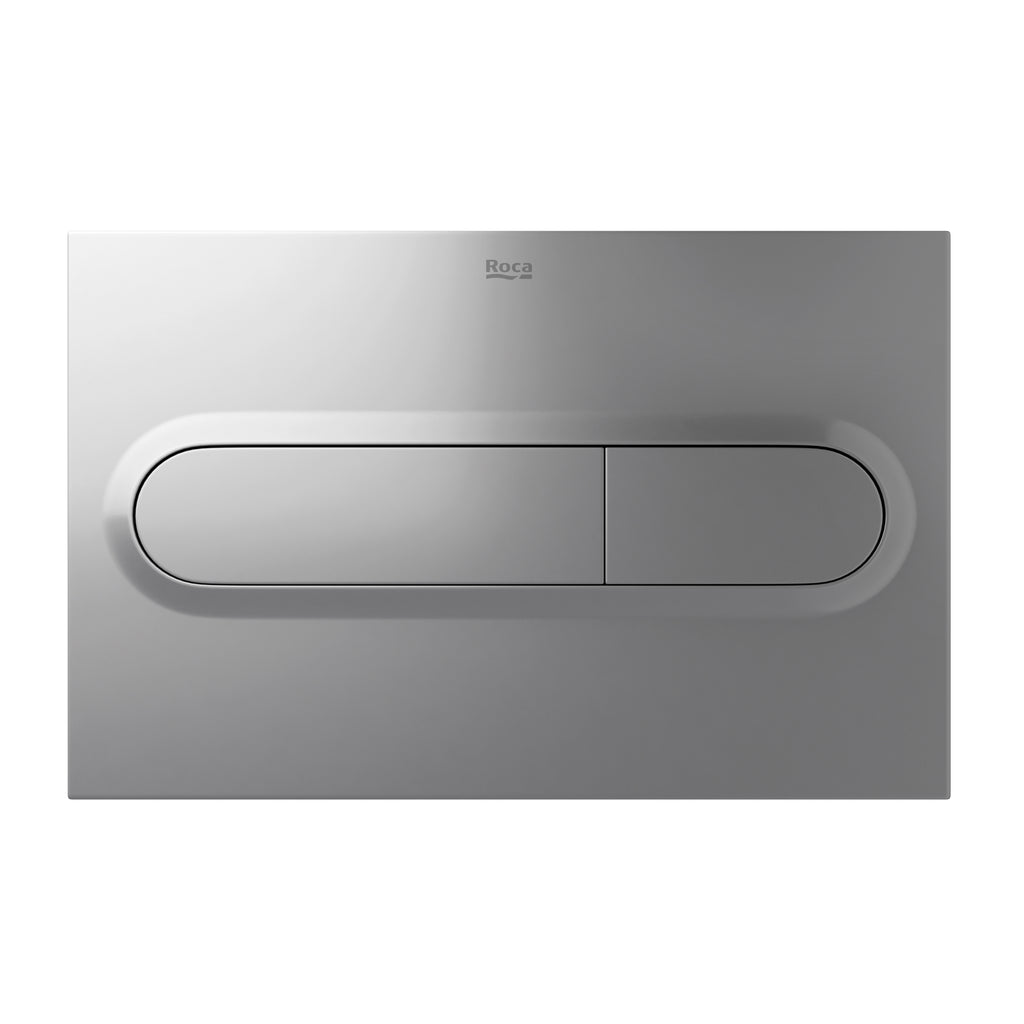 Roca Duplo One PL1 Dual Flush Grey Laquer
