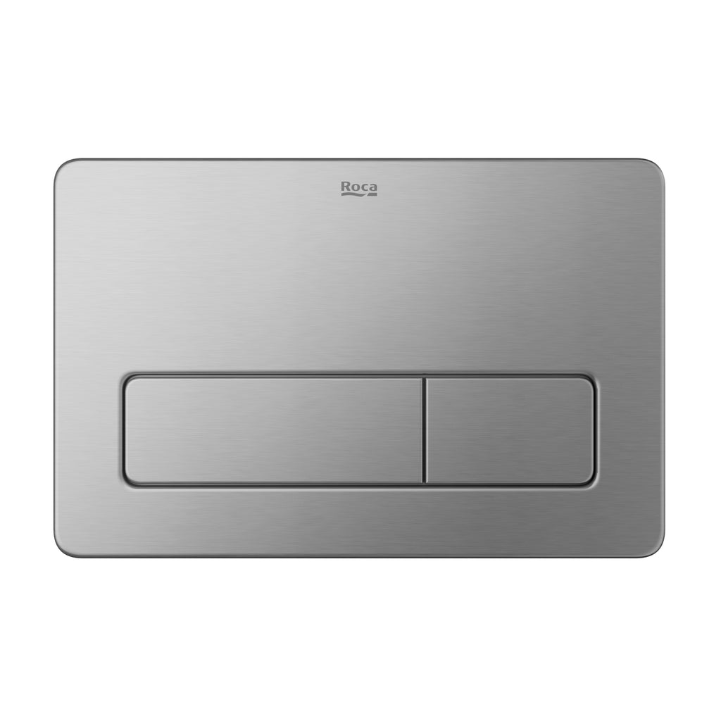 Roca Duplo One Pl3 Dual Flush Pro Stn Stl