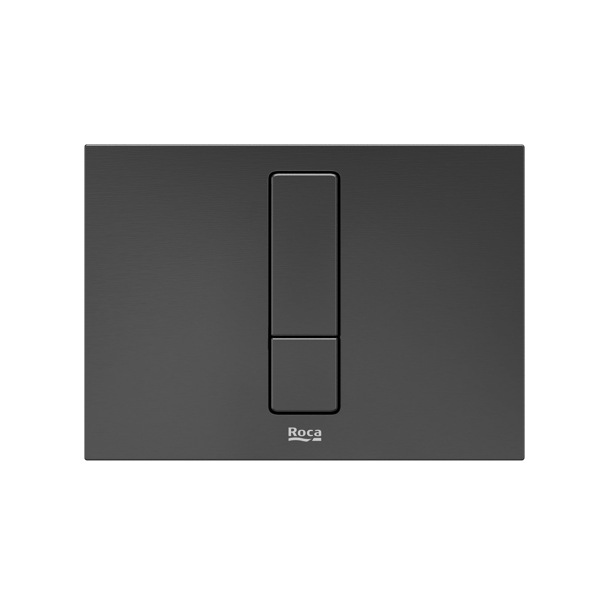 Roca Duplo S Flush Plate Ps4 Brushed Titanium Black