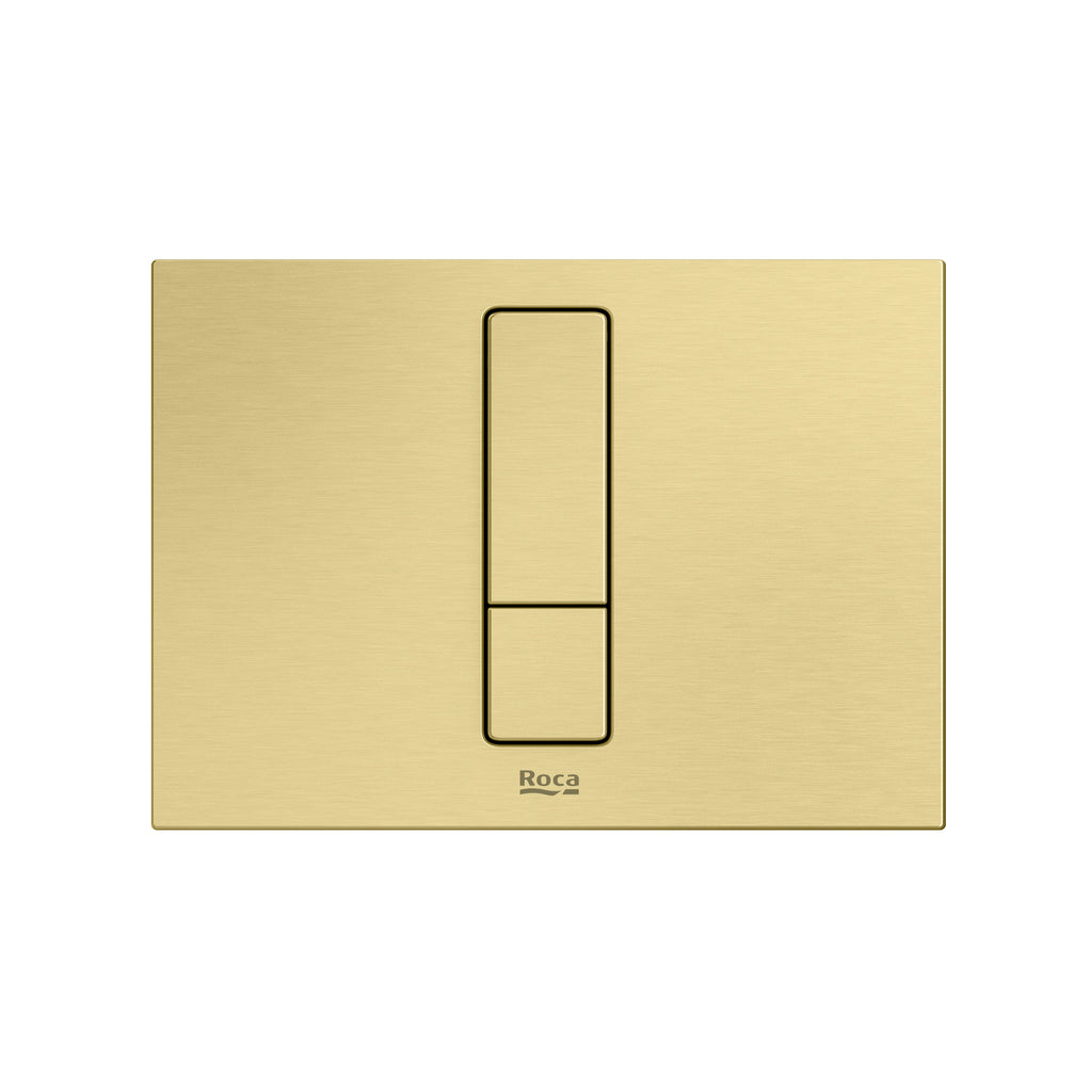 Roca Duplo S Flush Plate Ps4 Brushed Brass