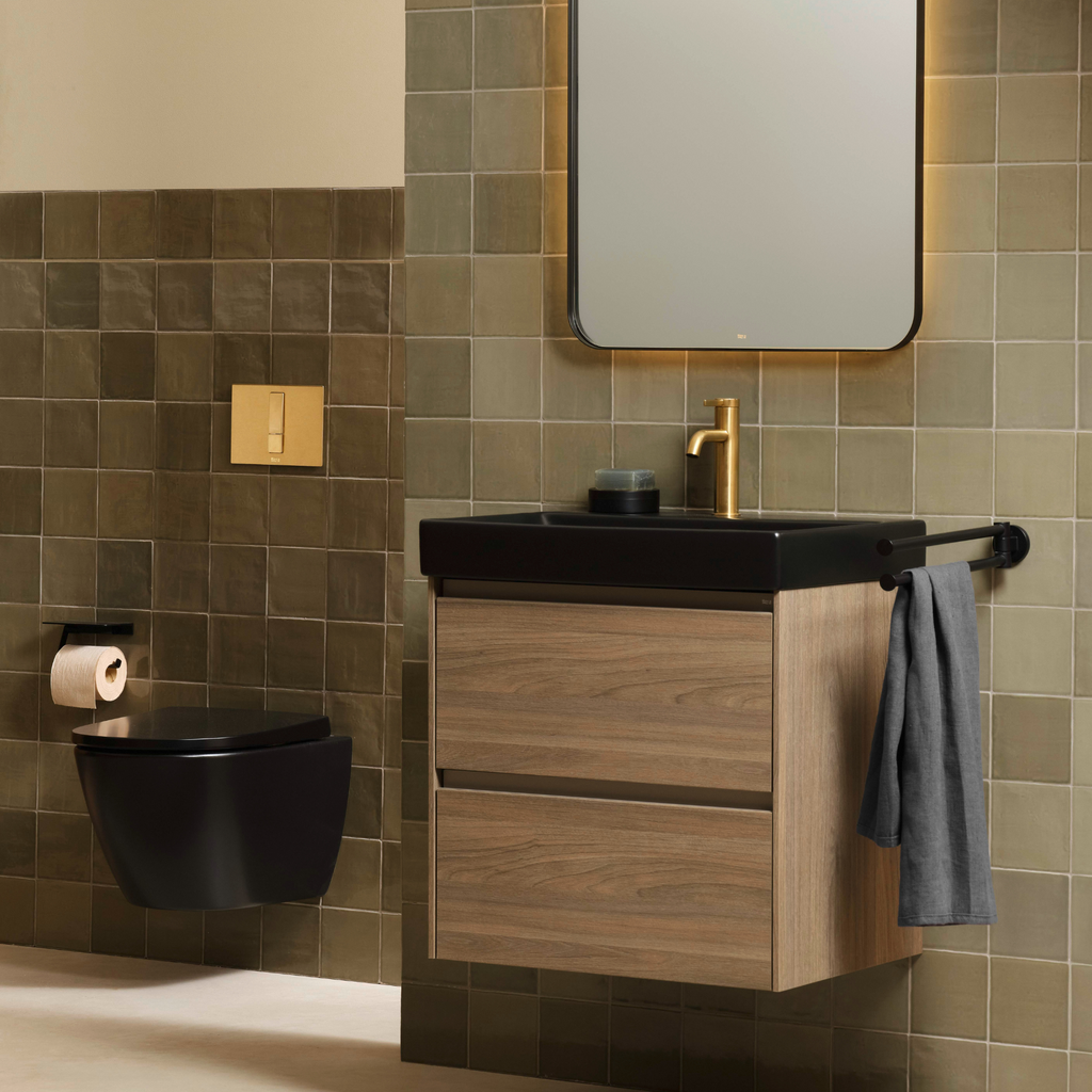 Roca Duplo S Flush Plate Ps4 Brushed Brass
